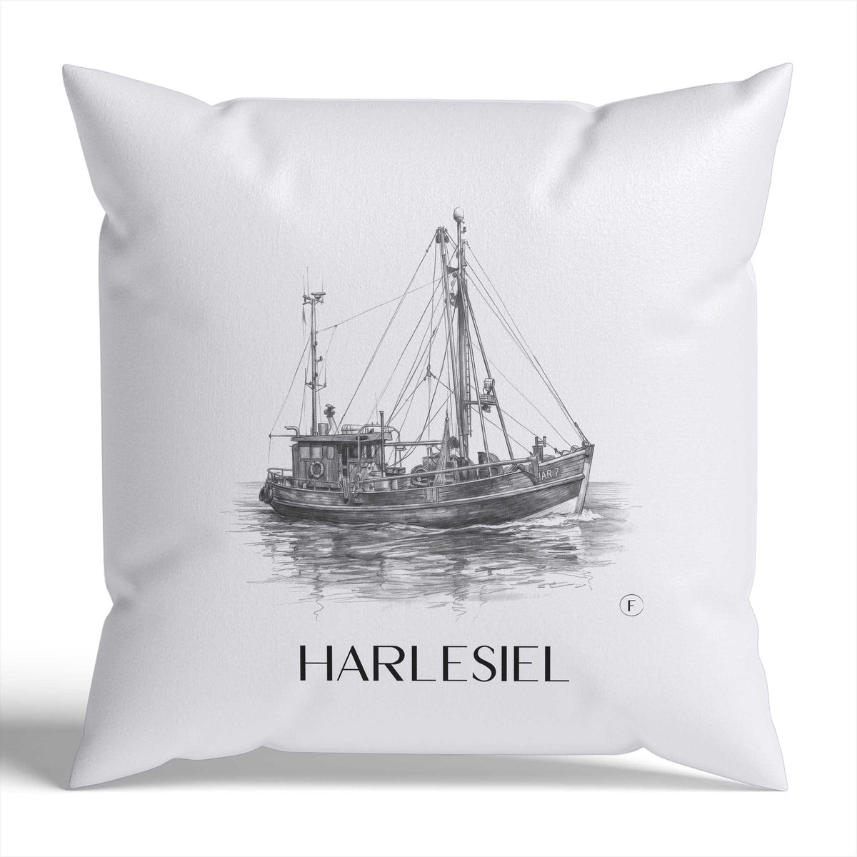 harlesiel-ostfriesland-deutschland-kissenbezug-bleistift-zeichnung-drawing