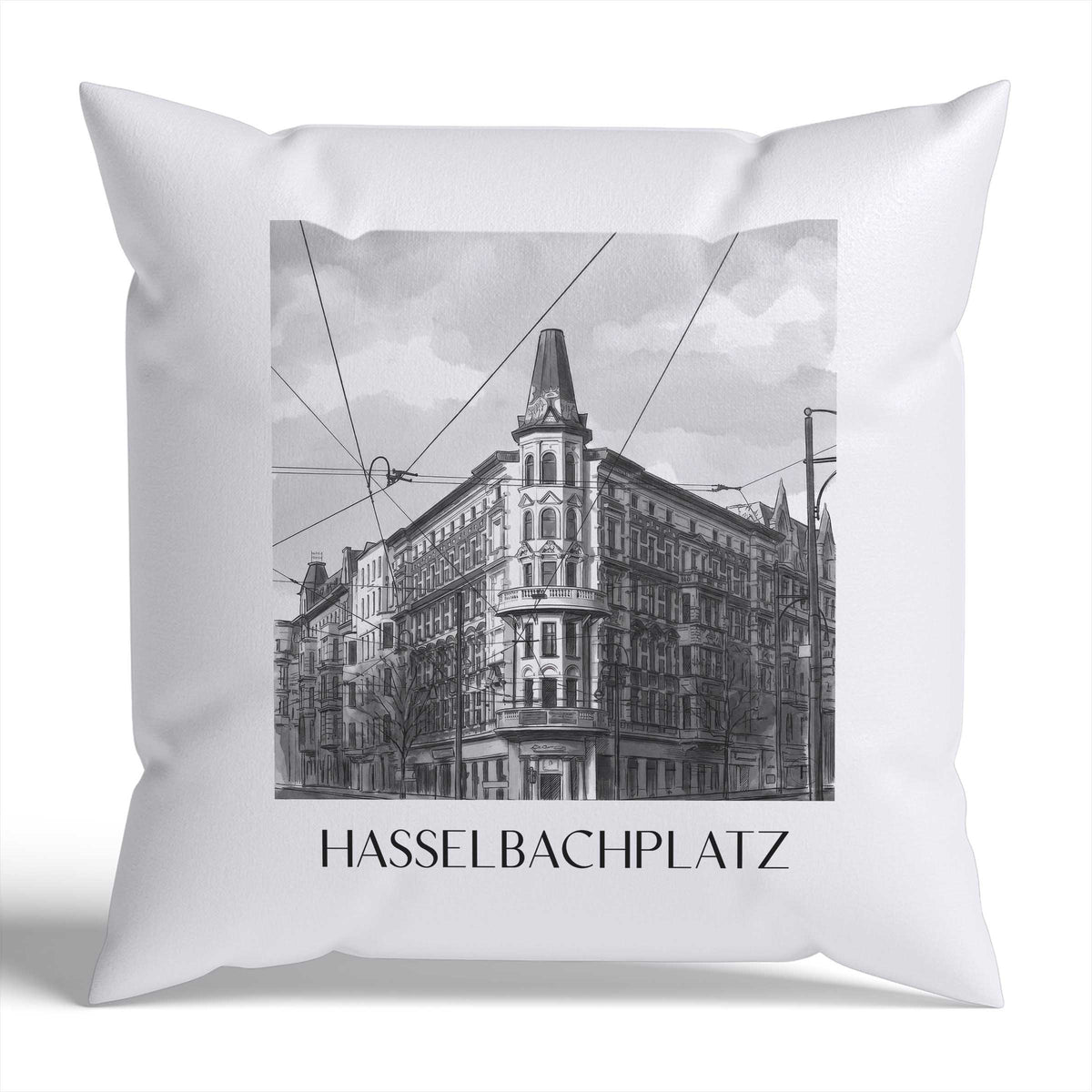 hasselbachplatz-magdeburg-deutschland-kissenbezug-aquarell-schwarz-weiss