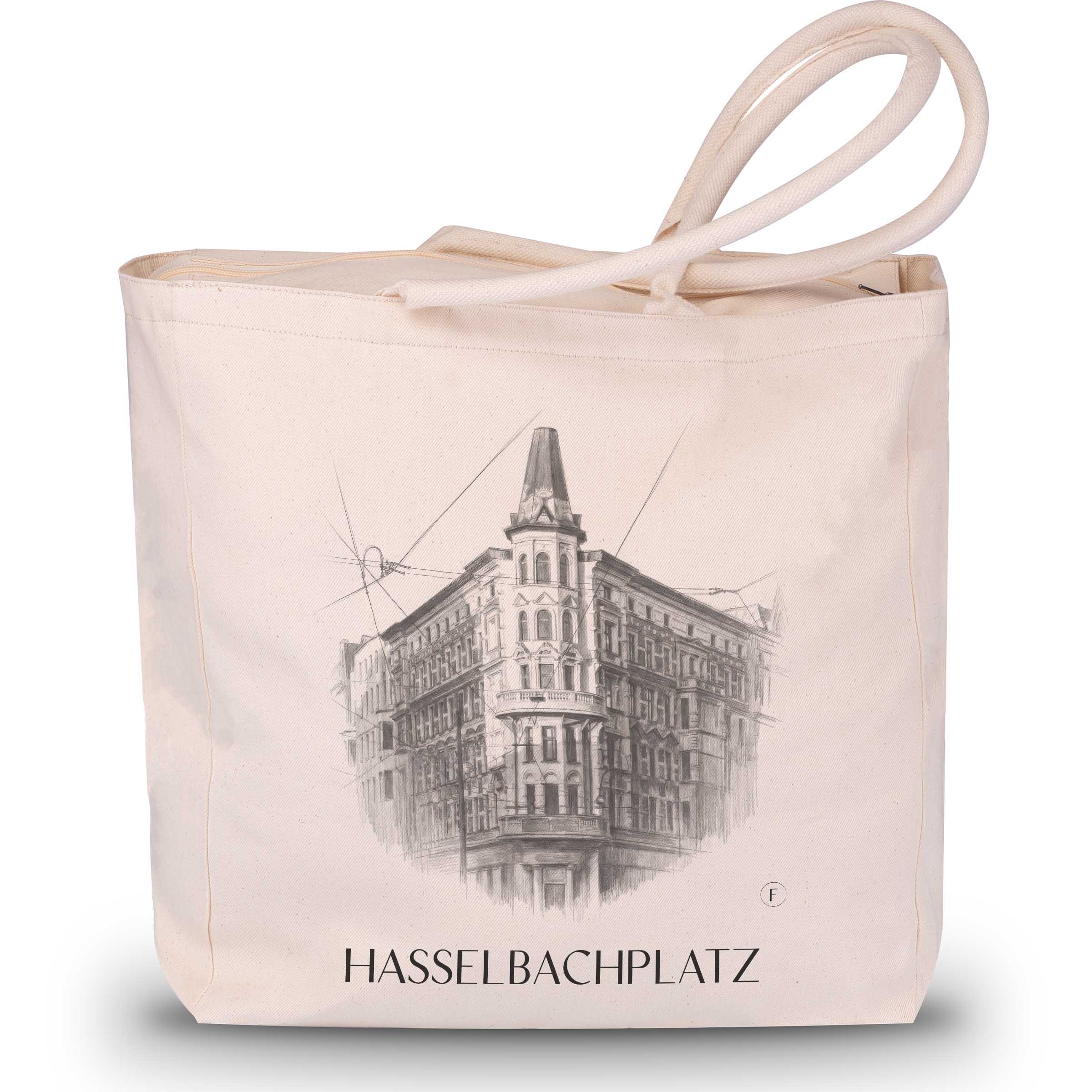 hasselbachplatz-magdeburg-deutschland-einkaufstasche-bleistift-zeichnung-drawing