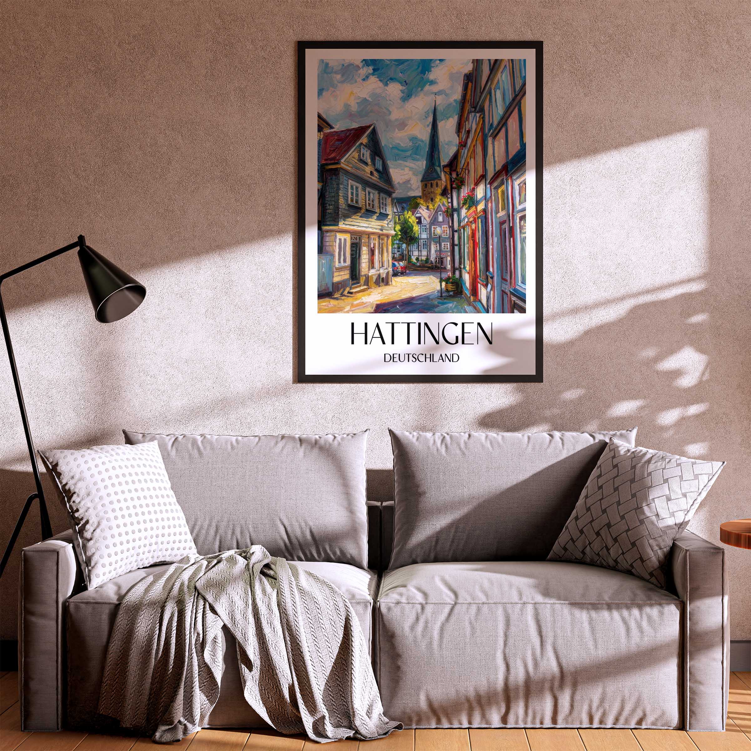 hattingen-deutschland-poster-oil-painting-oelgemaelde