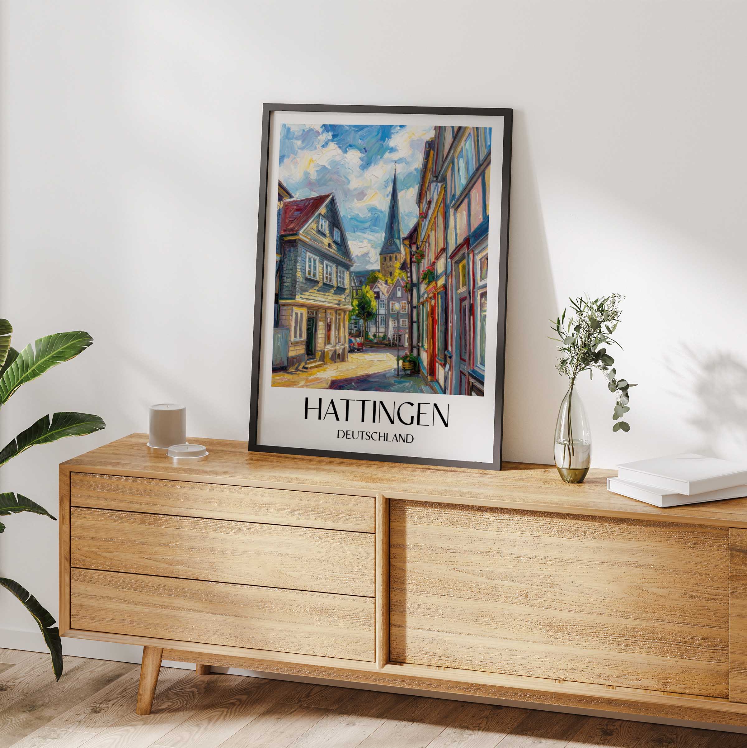 hattingen-deutschland-poster-oil-painting-oelgemaelde