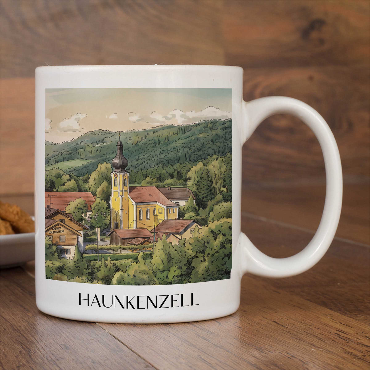 haunkenzell-bayerischer-wald-deutschland-kaffeebecher-aquarell