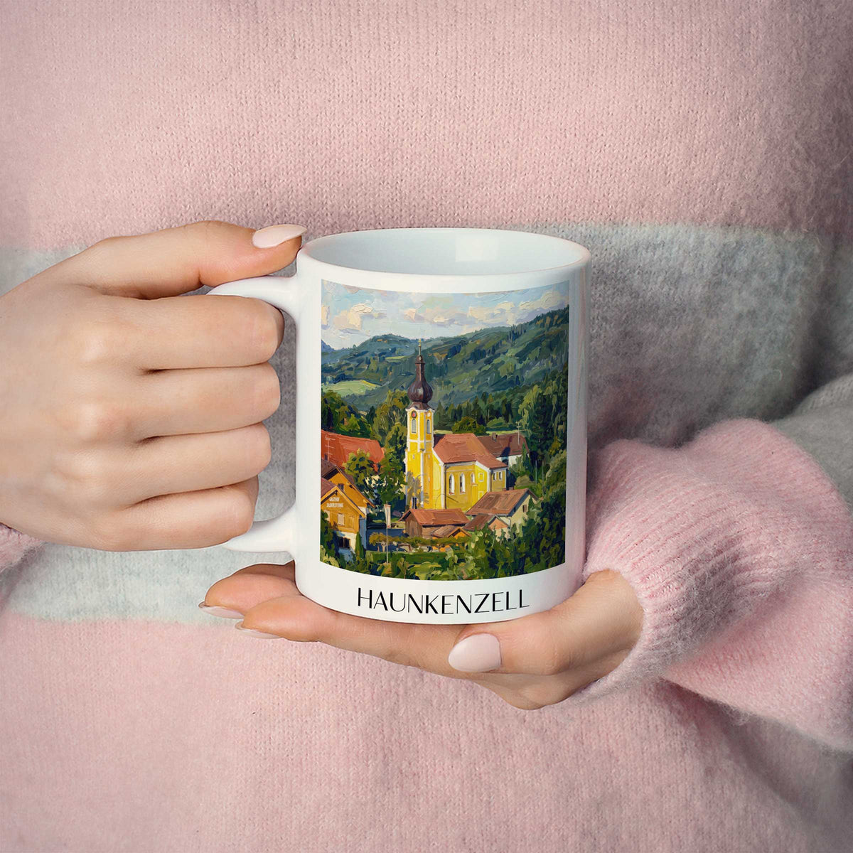 haunkenzell-bayerischer-wald-deutschland-kaffeebecher-oil-painting-oelgemaelde