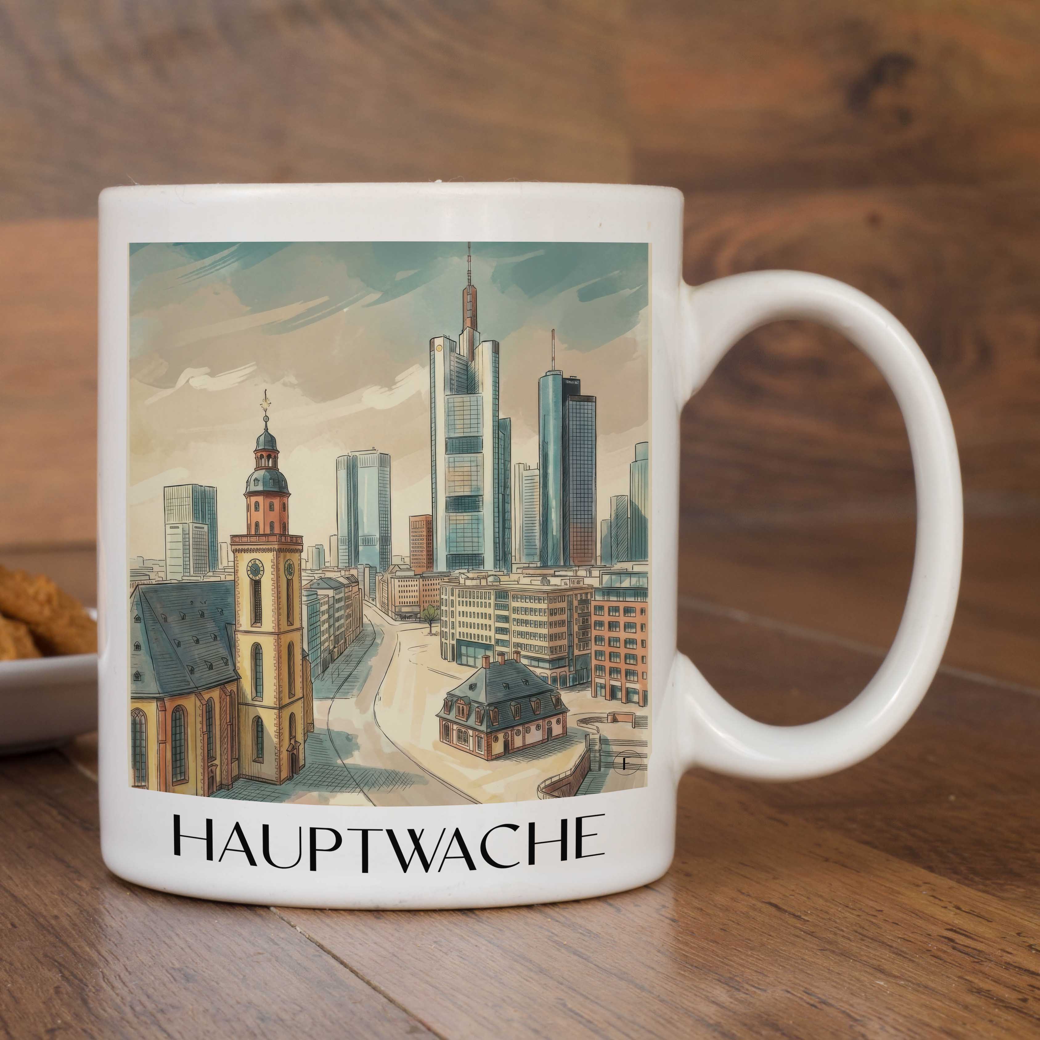 hauptwache-frankfurt-deutschland-kaffeebecher-aquarell