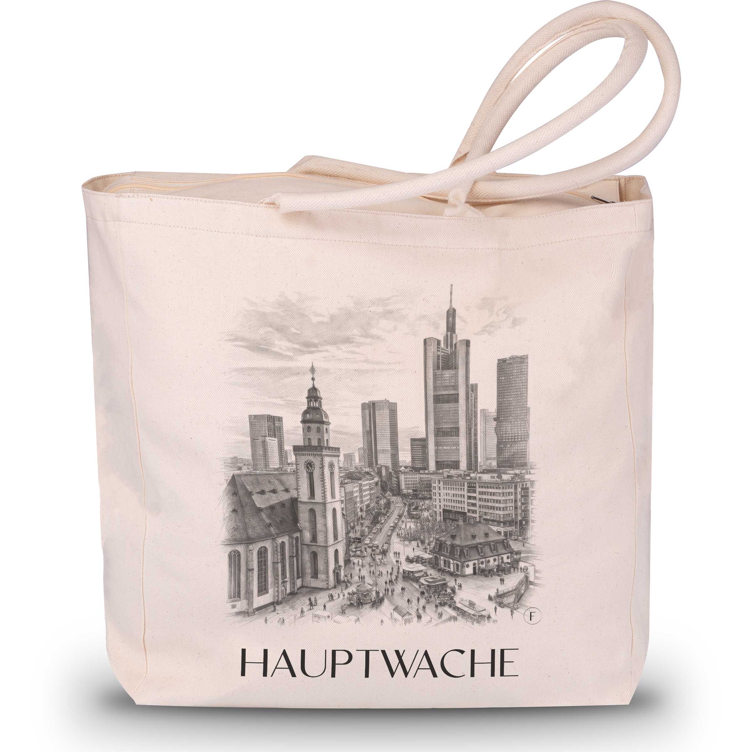 hauptwache-frankfurt-deutschland-einkaufstasche-bleistift-zeichnung-drawing