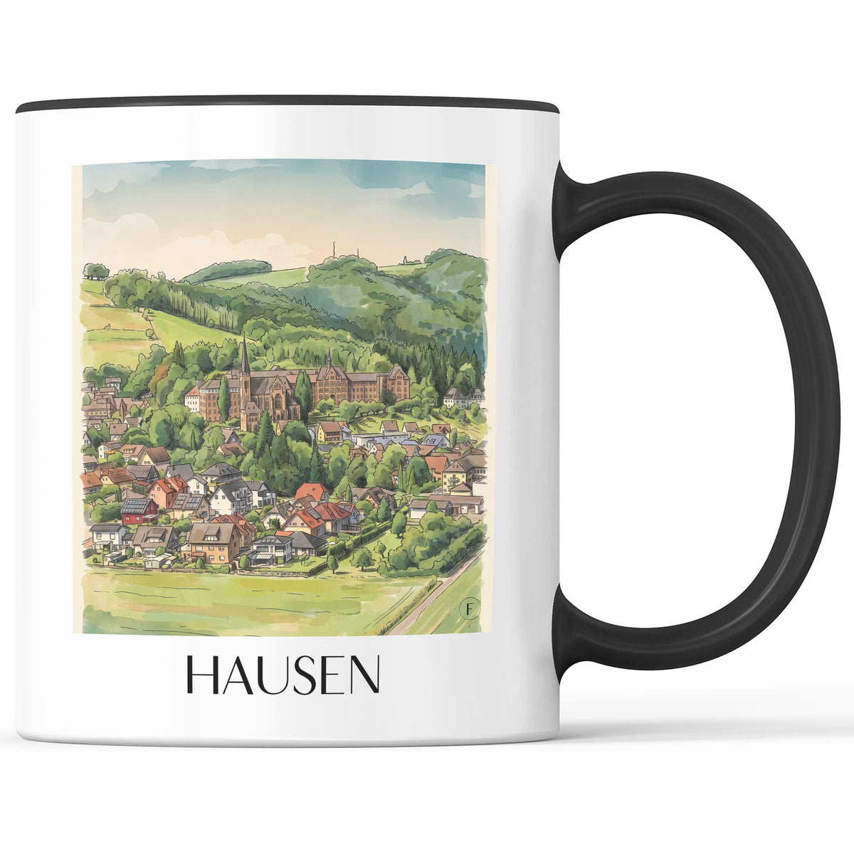 hausen-rhön-deutschland-kaffeebecher-aquarell