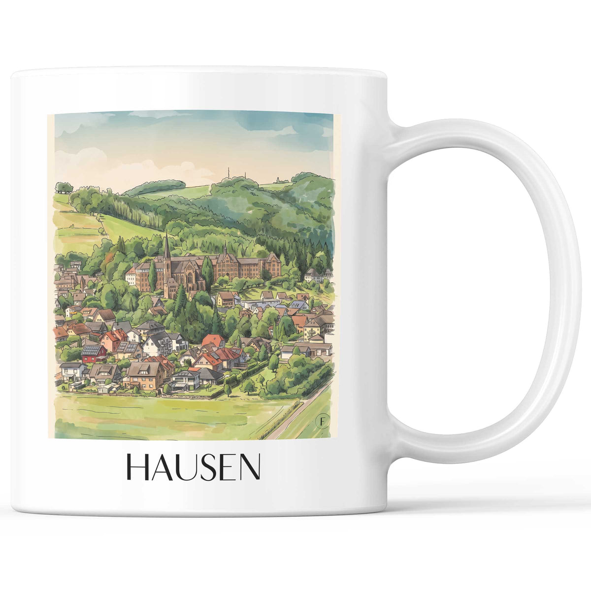 hausen-rhön-deutschland-kaffeebecher-aquarell