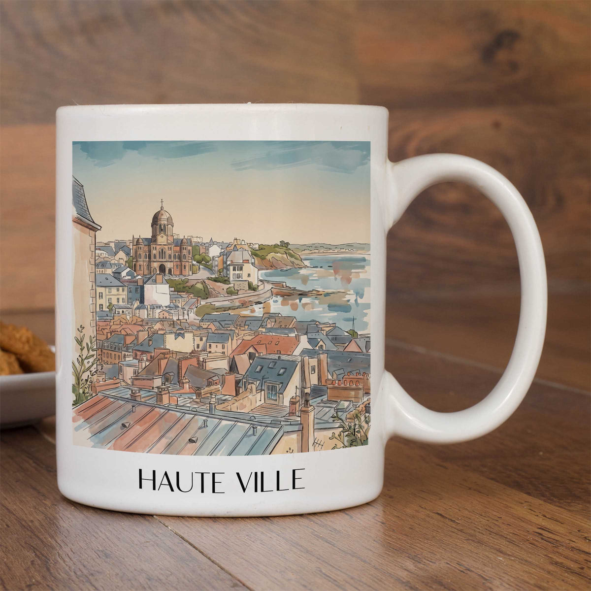 haute-ville-granville-frankreich-kaffeebecher-aquarell