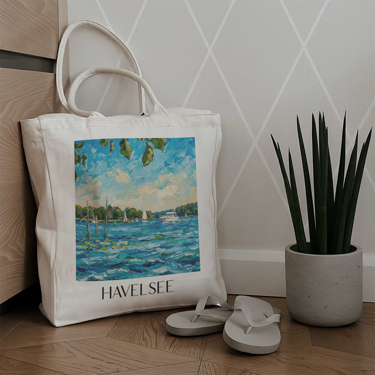 havelsee-havelland-deutschland-einkaufstasche-oil-painting-oelgemaelde
