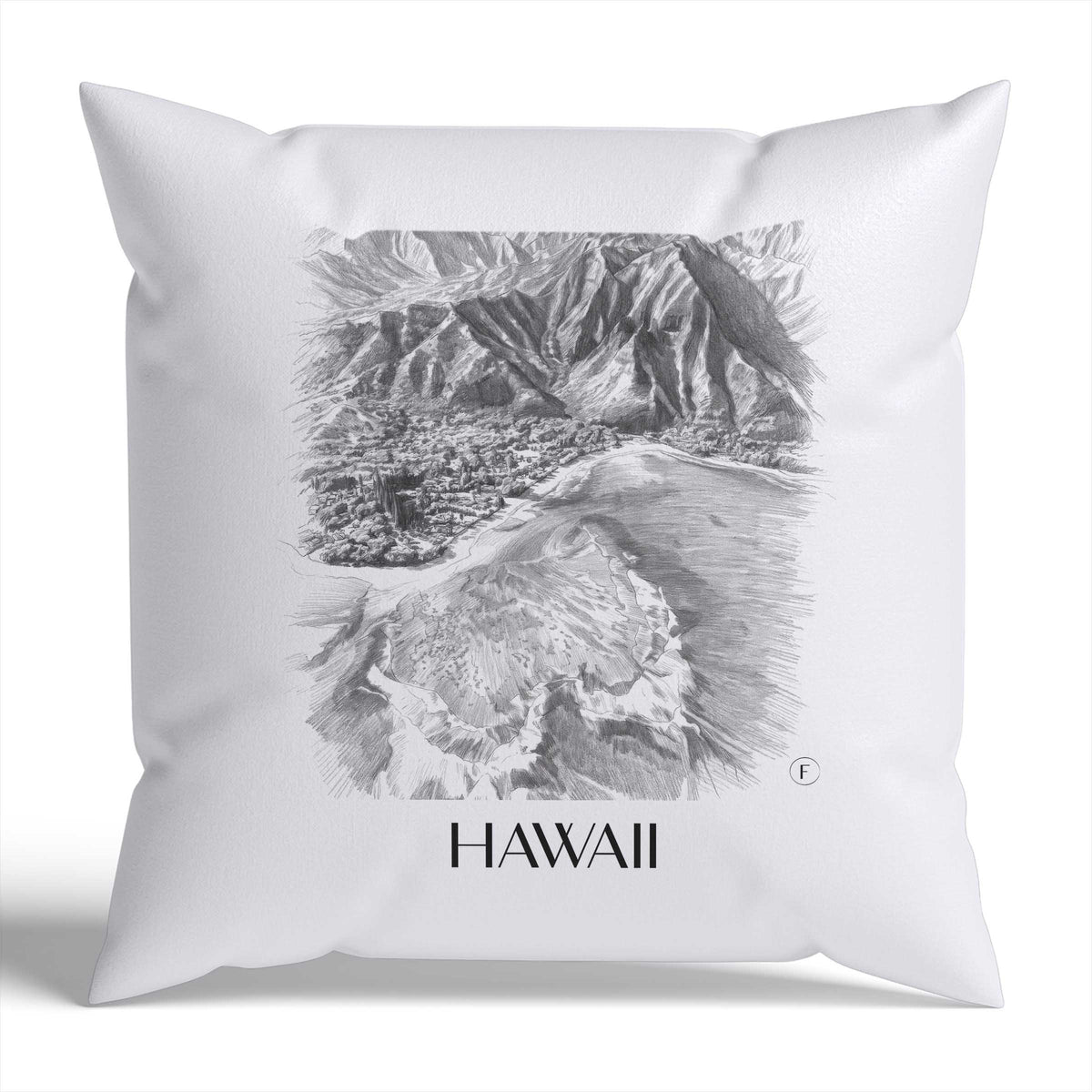 hawaii-vereinigte-staaten-vereinigte-staaten-kissenbezug-bleistift-zeichnung-drawing