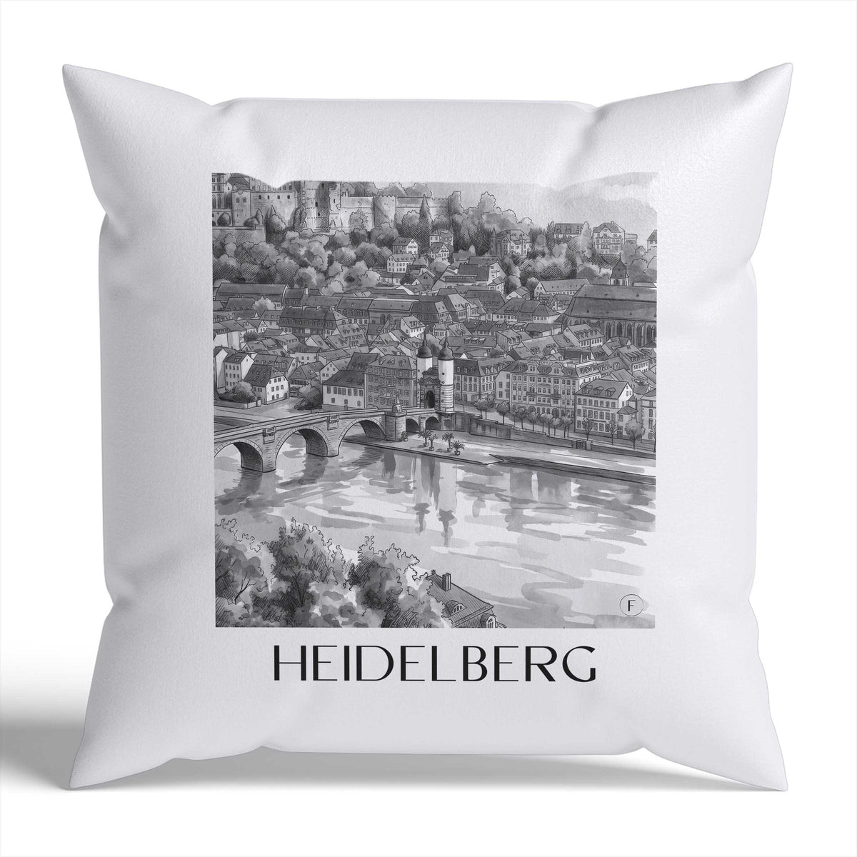 heidelberg-baden-württemberg-deutschland-kissenbezug-aquarell-schwarz-weiss