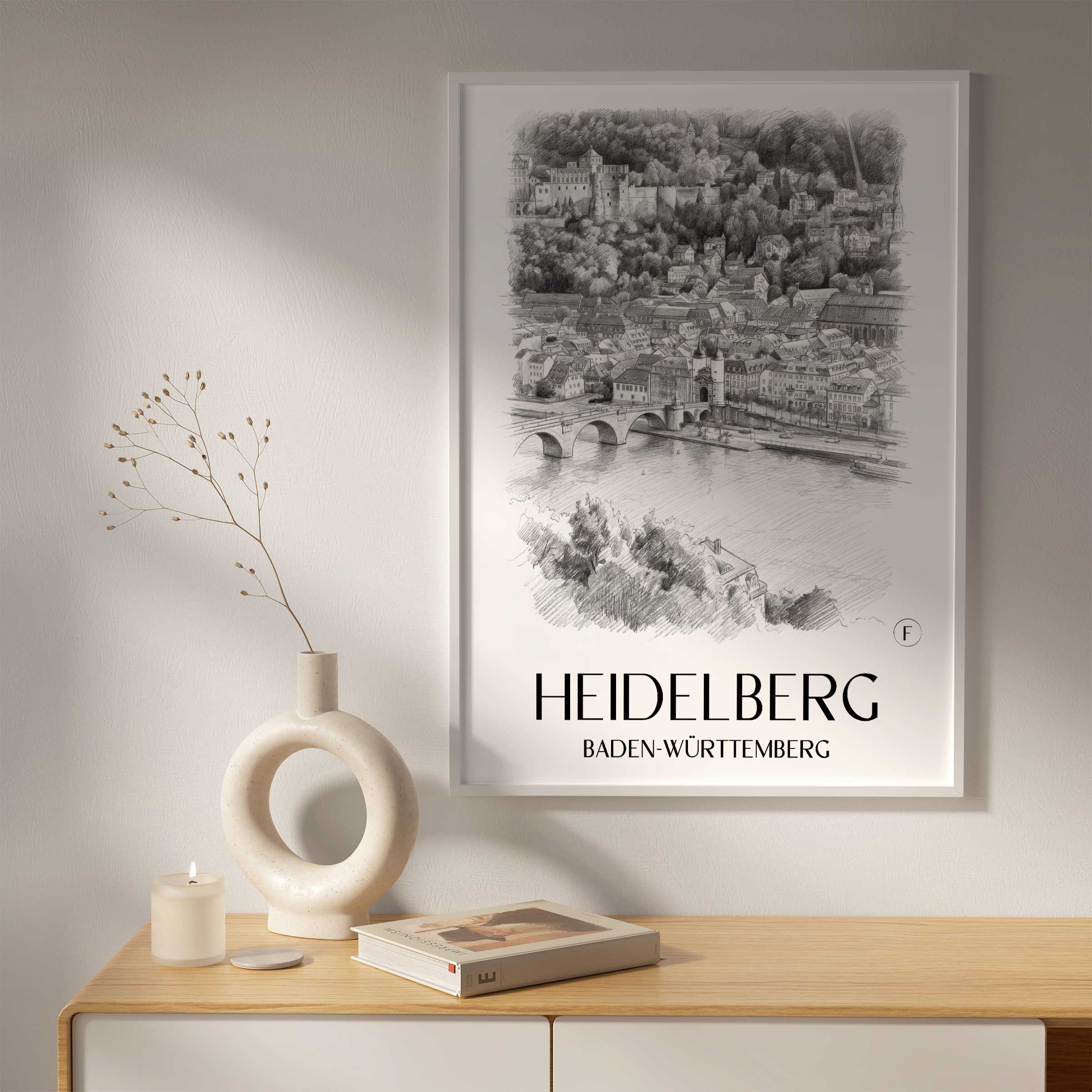 heidelberg-baden-württemberg-deutschland-poster-bleistift-zeichnung-drawing