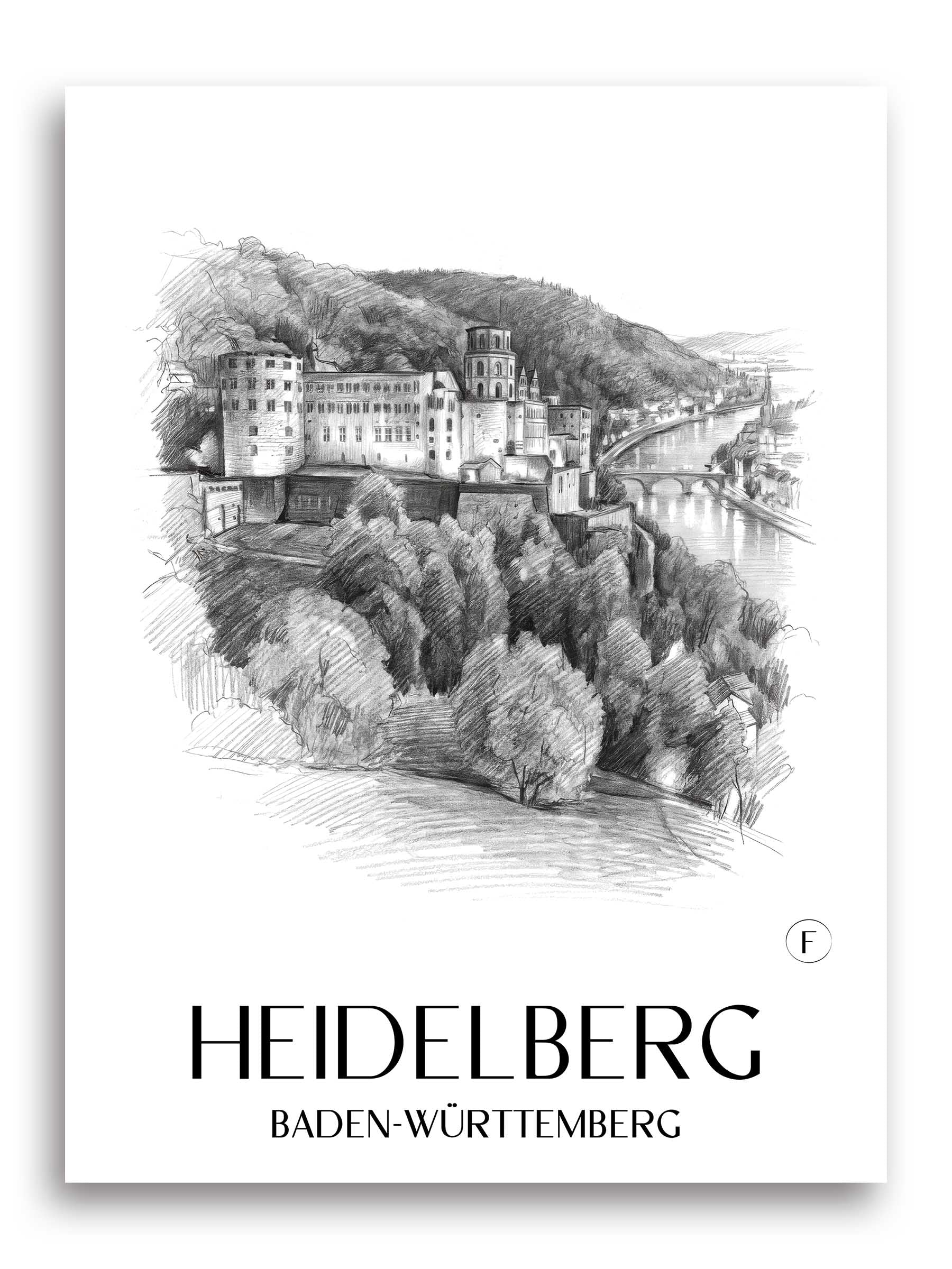 heidelberg-(bei-nacht)-baden-württemberg-deutschland-poster-bleistift-zeichnung-drawing
