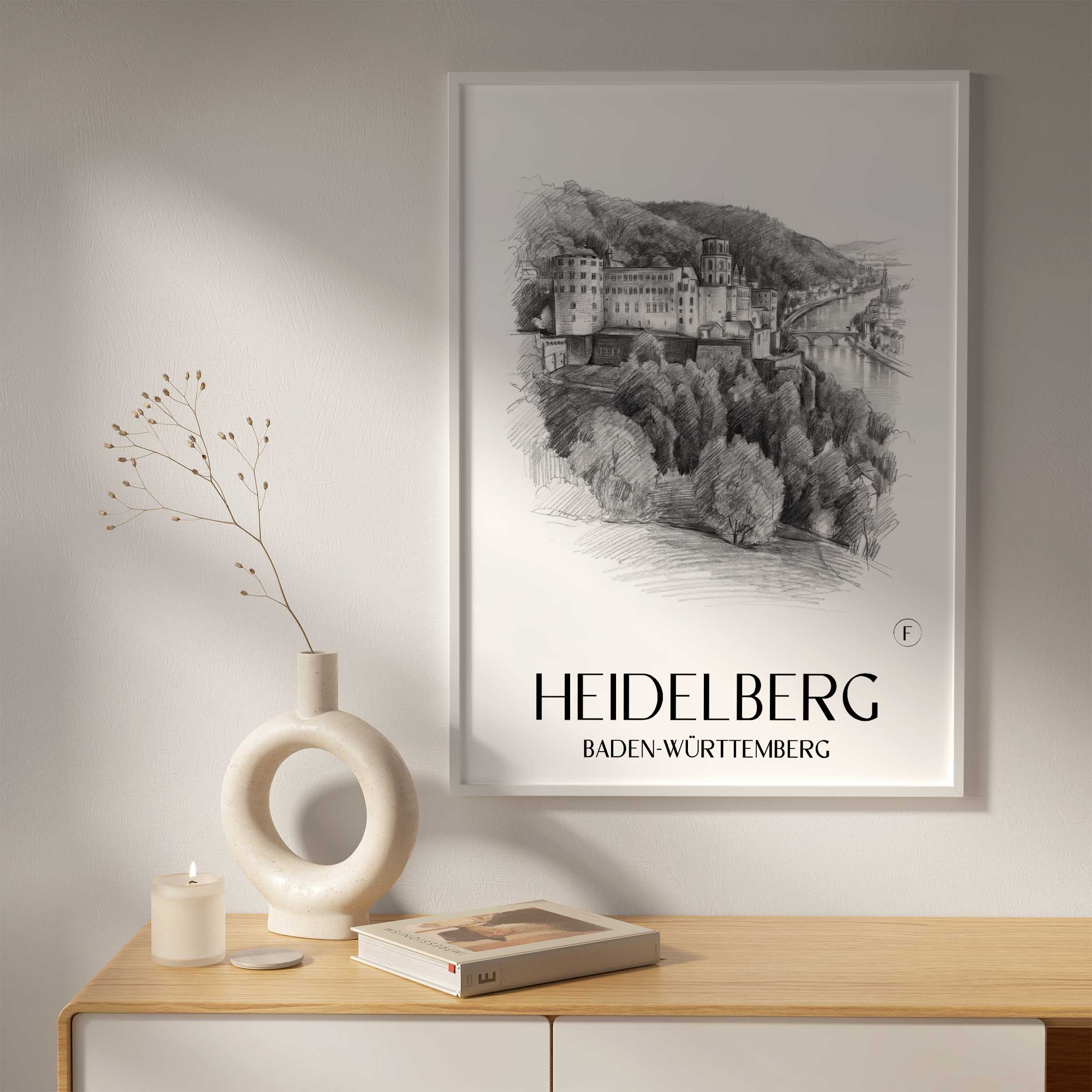 heidelberg-(bei-nacht)-baden-württemberg-deutschland-poster-bleistift-zeichnung-drawing