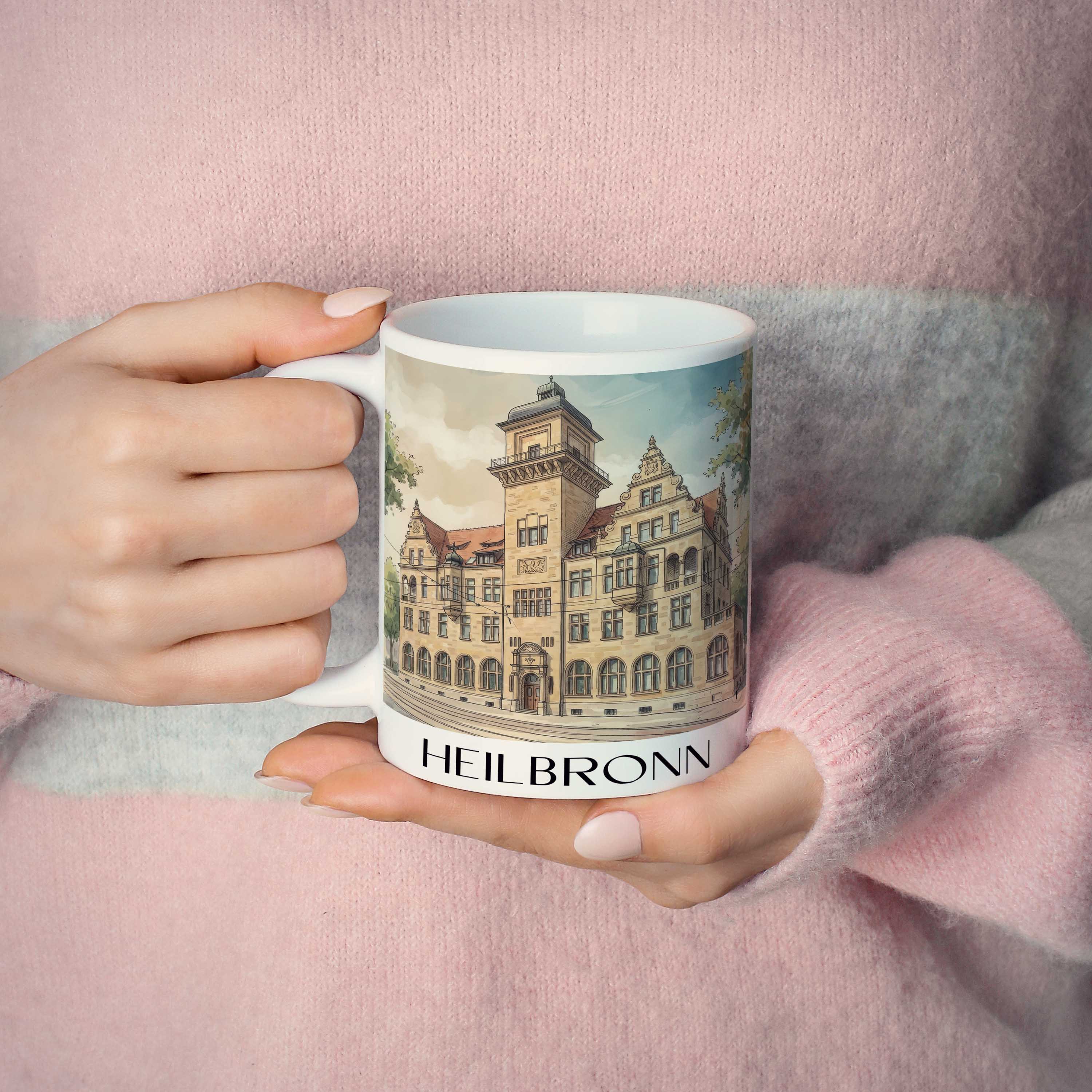 heilbronn-deutschland-kaffeebecher-aquarell