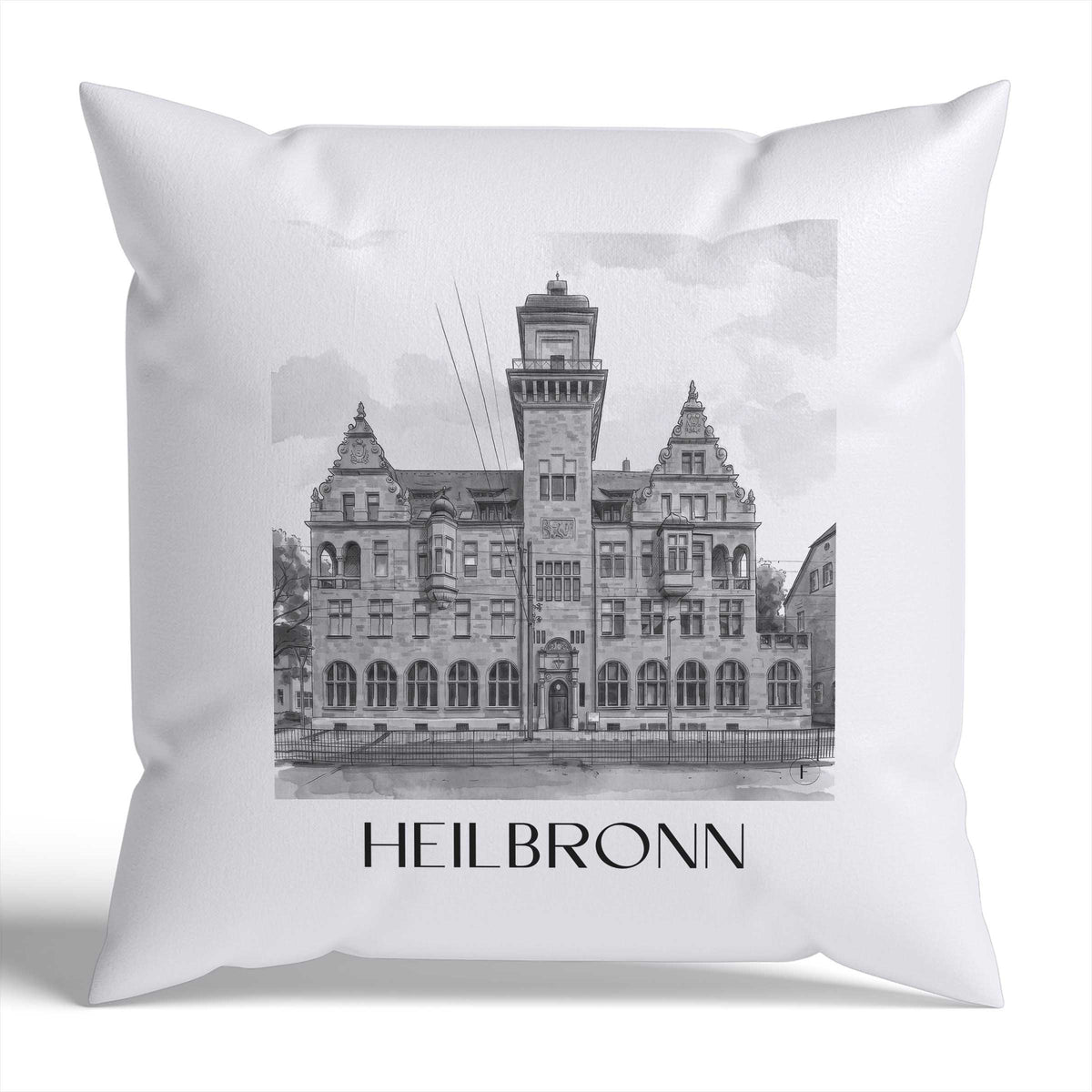 heilbronn-deutschland-deutschland-kissenbezug-aquarell-schwarz-weiss