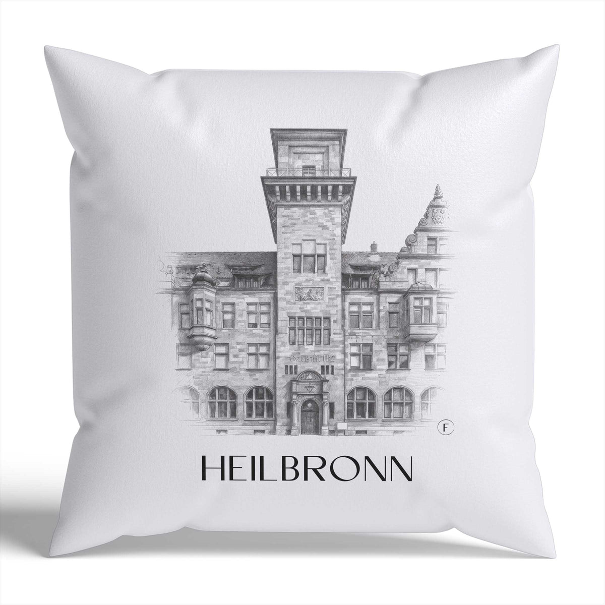 heilbronn-deutschland-deutschland-kissenbezug-bleistift-zeichnung-drawing