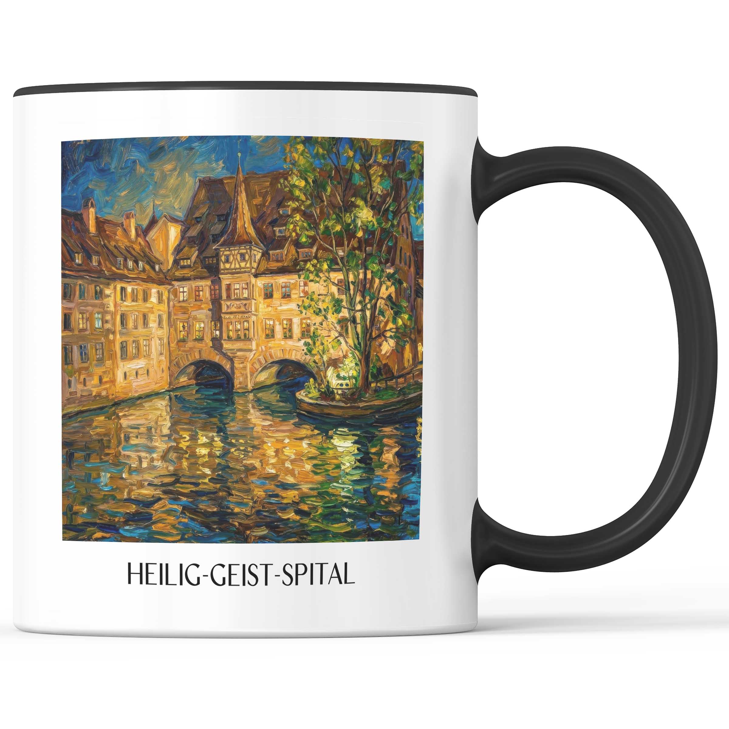 heilig-geist-spital-nürnberg-deutschland-kaffeebecher-oil-painting-oelgemaelde