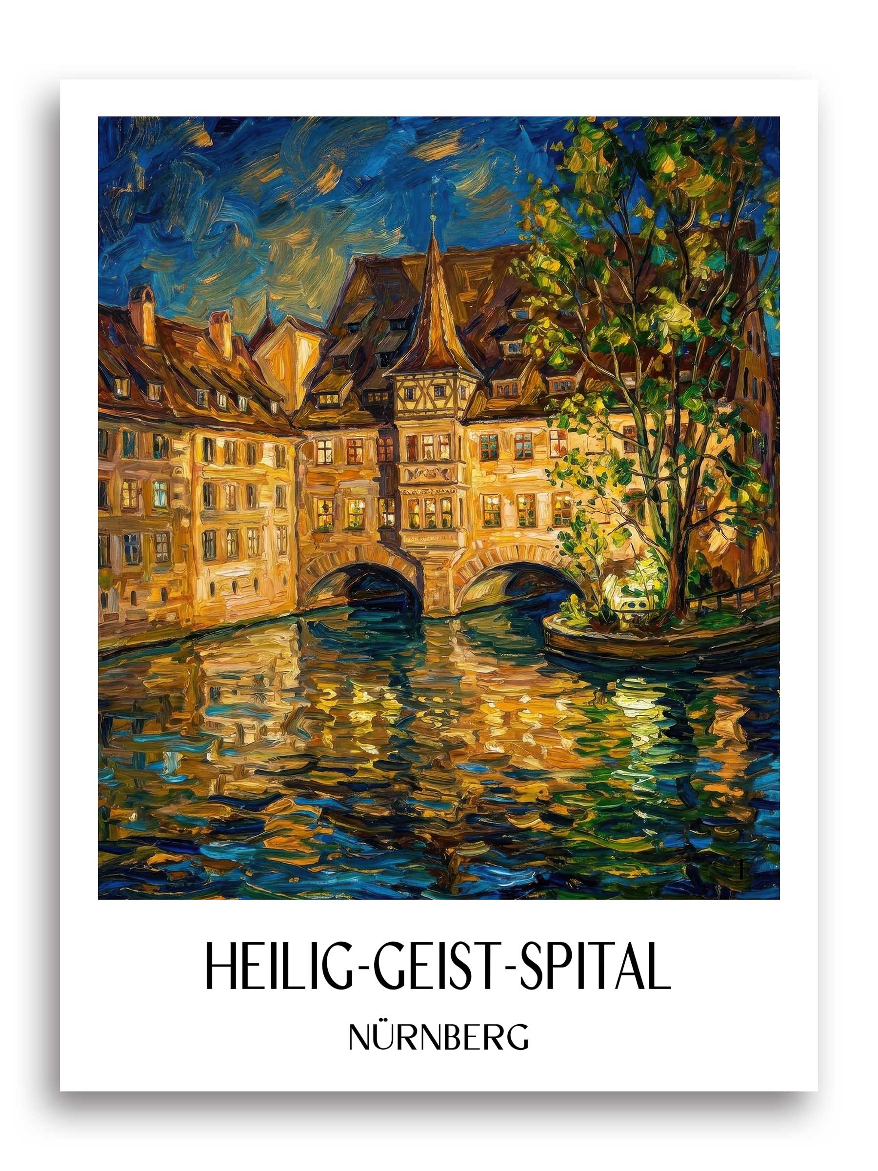 heilig-geist-spital-nürnberg-deutschland-poster-oil-painting-oelgemaelde