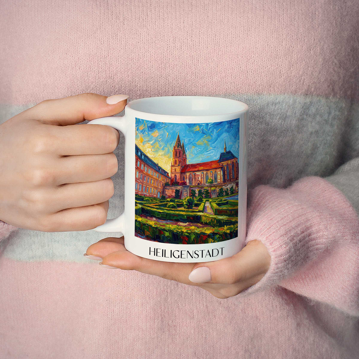 heiligenstadt-thüringen-deutschland-kaffeebecher-oil-painting-oelgemaelde