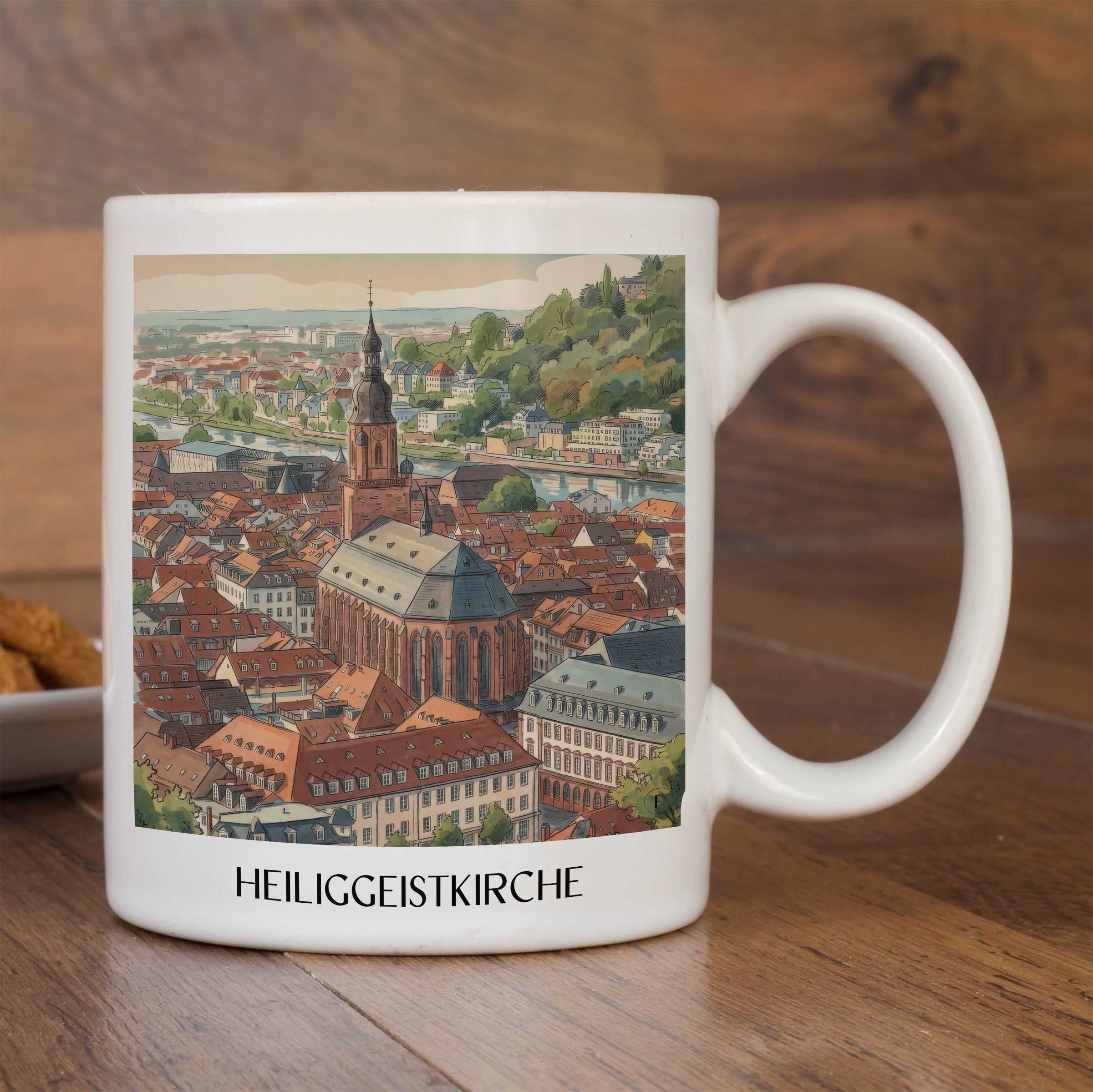 heiliggeistkirche-heidelberg-deutschland-kaffeebecher-aquarell