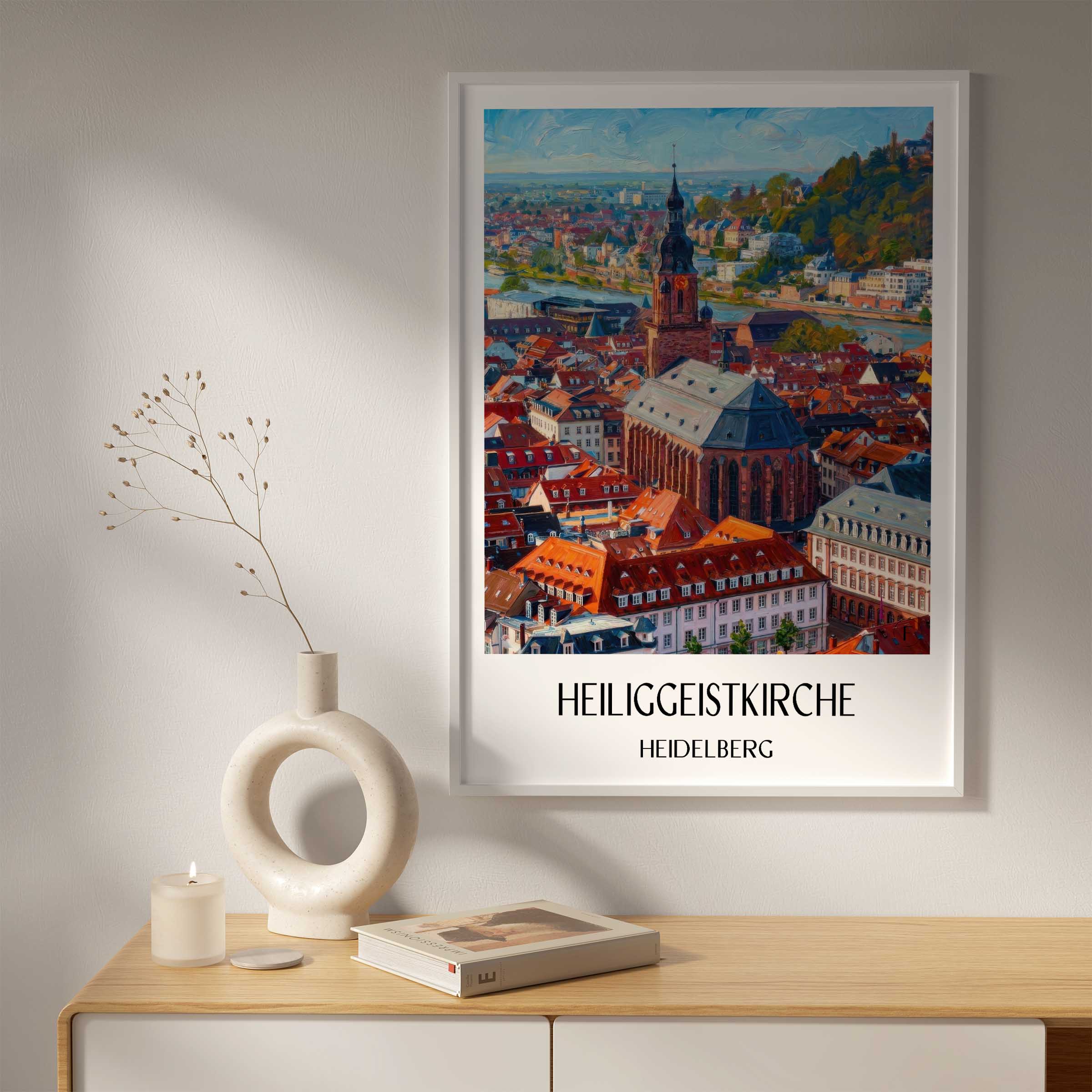 heiliggeistkirche-heidelberg-deutschland-poster-oil-painting-oelgemaelde