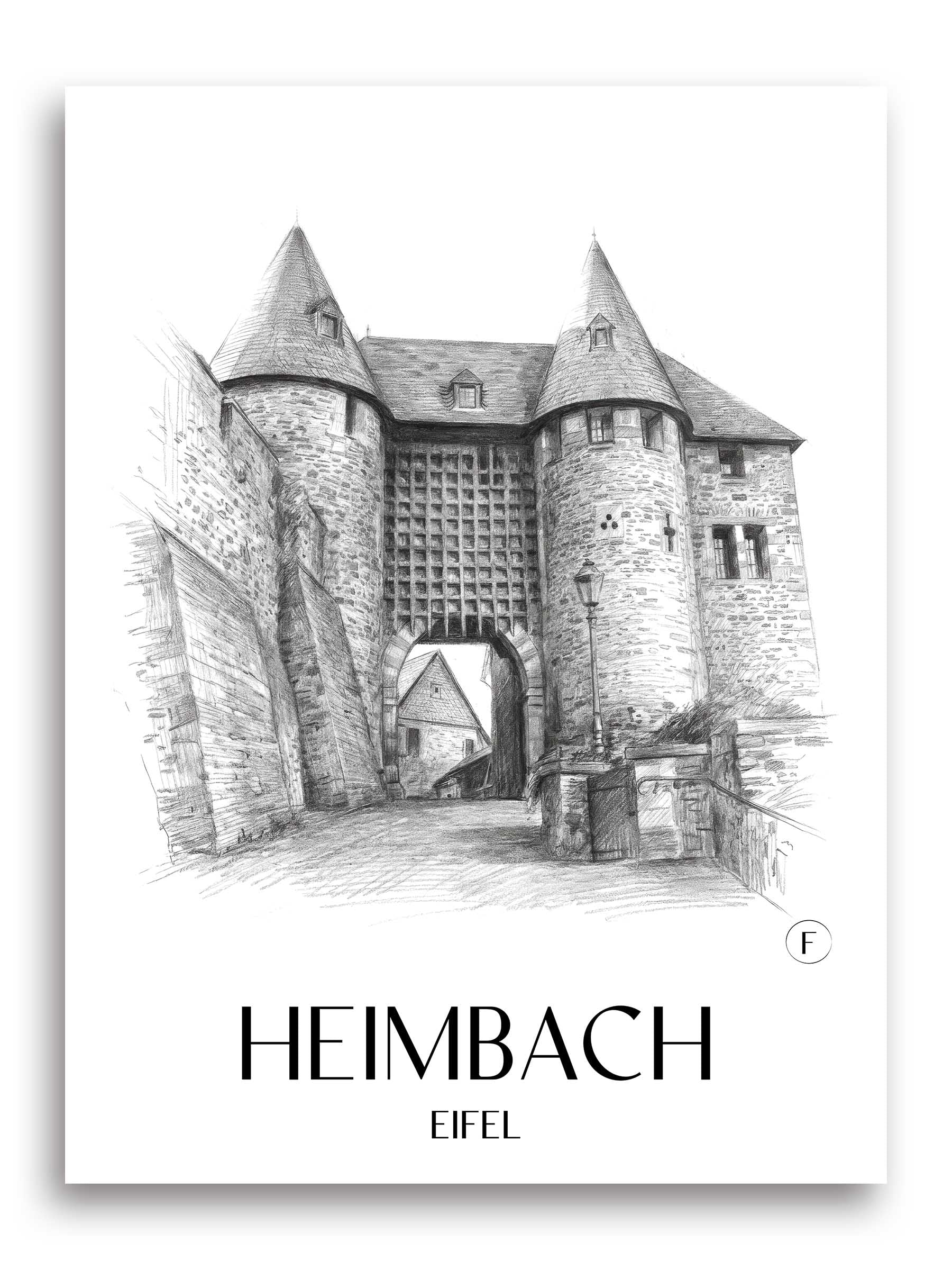 heimbach-eifel-deutschland-poster-bleistift-zeichnung-drawing