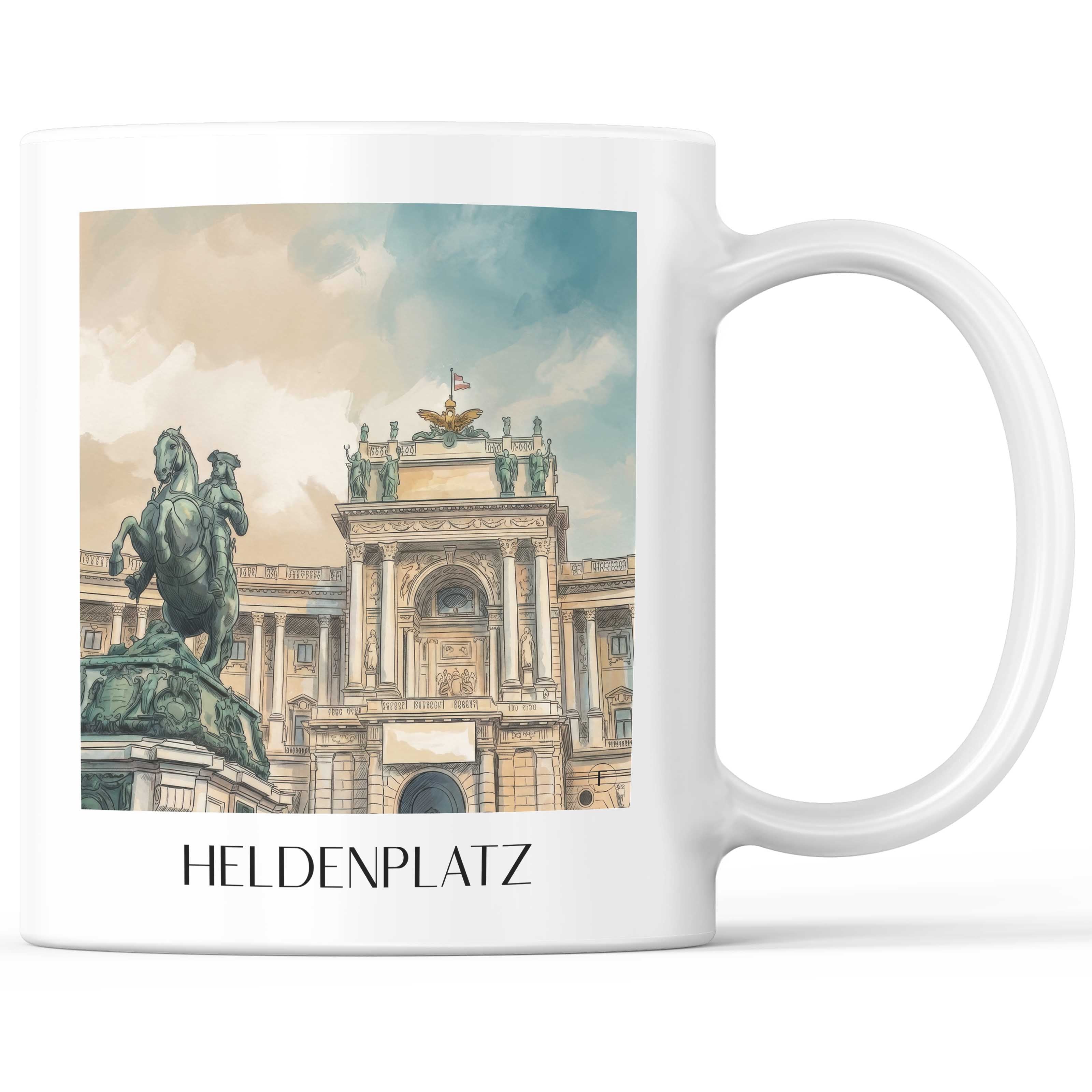 heldenplatz-wien-österreich-kaffeebecher-aquarell