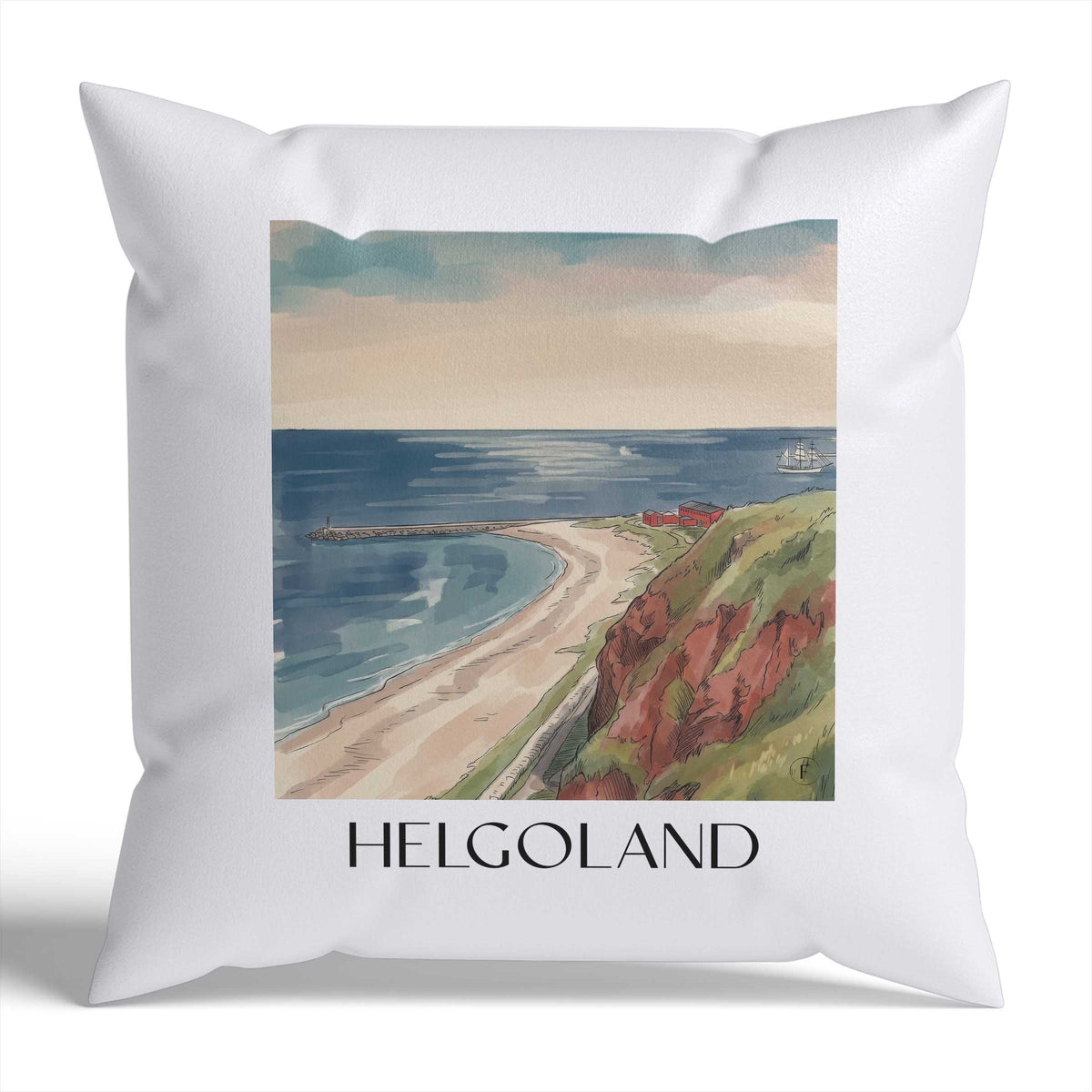 helgoland-schleswig-holstein-deutschland-kissenbezug-aquarell