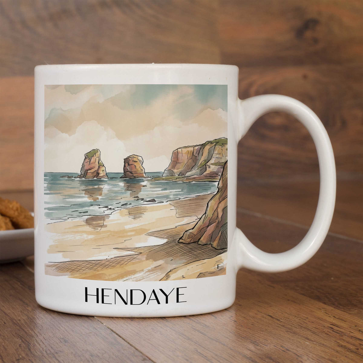 hendaye-pays-basque-frankreich-kaffeebecher-aquarell