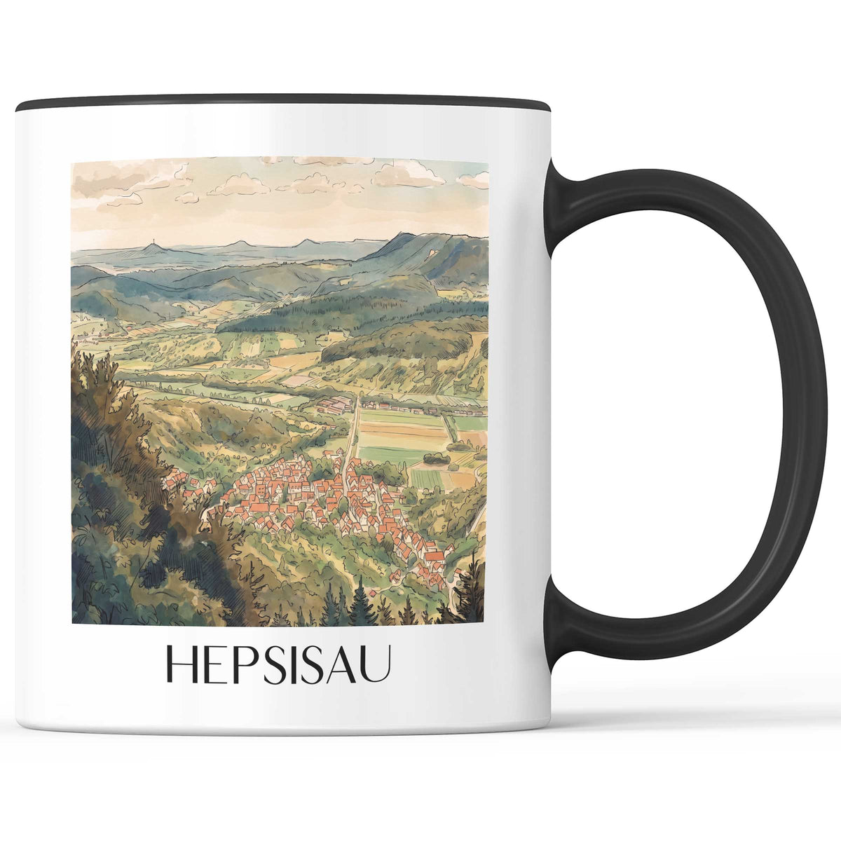 hepsisau-schwäbische-alb-deutschland-kaffeebecher-aquarell