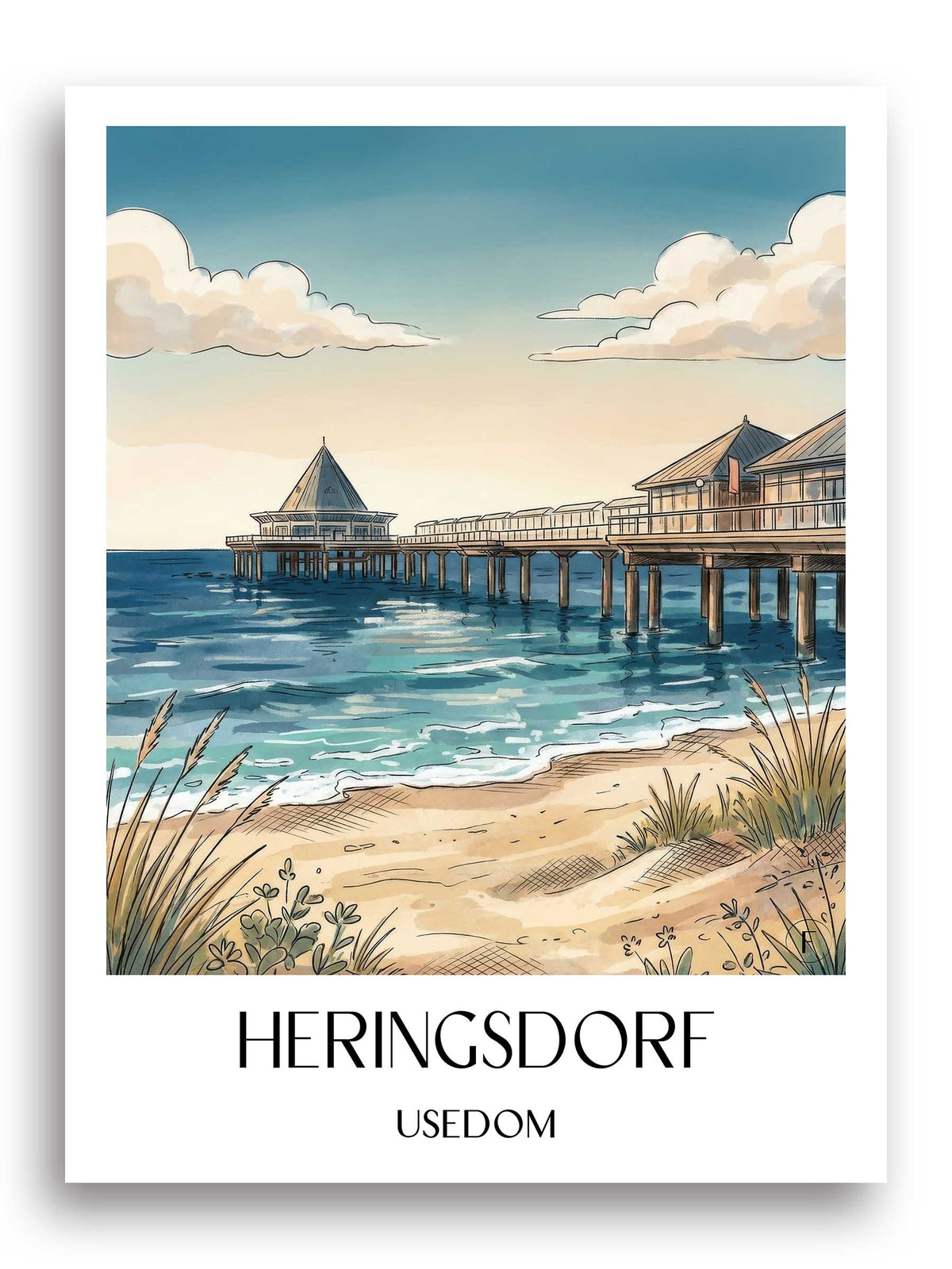 heringsdorf-usedom-deutschland-poster-aquarell