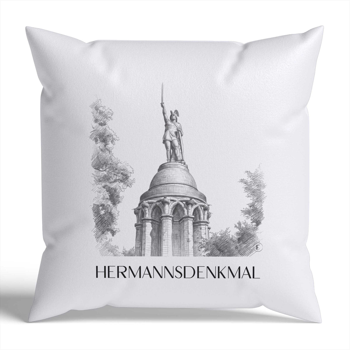 hermannsdenkmal-detmold-deutschland-kissenbezug-bleistift-zeichnung-drawing