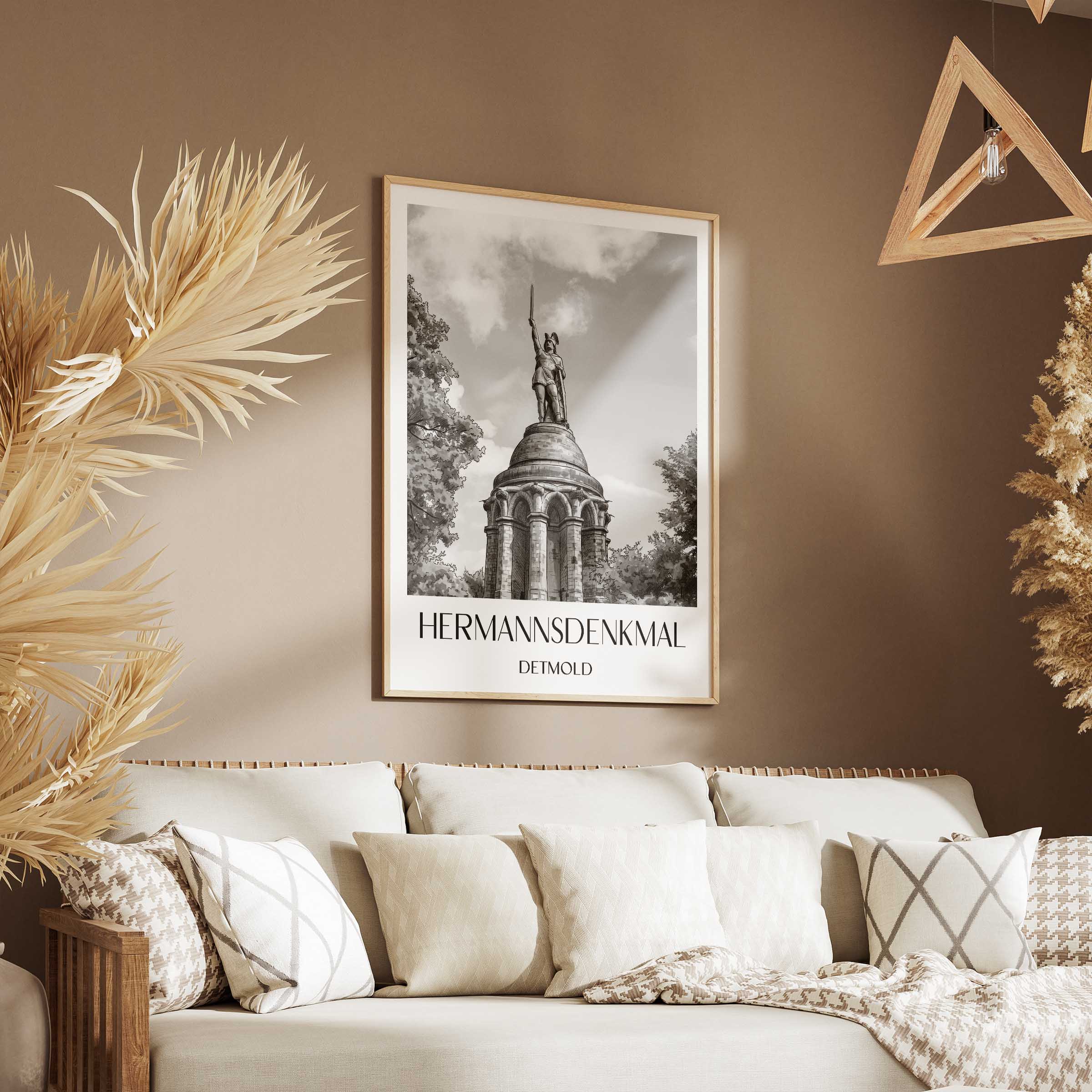 hermannsdenkmal-detmold-deutschland-poster-aquarell-schwarz-weiss