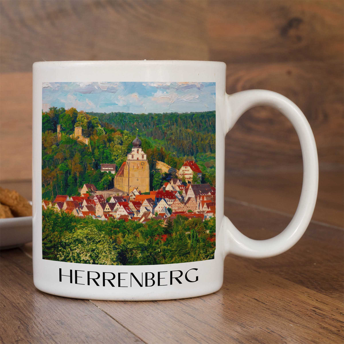 herrenberg-schönbuch-deutschland-kaffeebecher-oil-painting-oelgemaelde