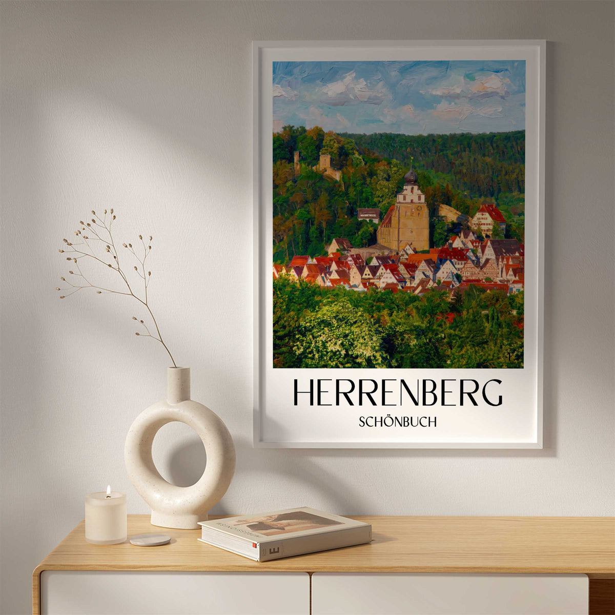 herrenberg-schönbuch-deutschland-poster-oil-painting-oelgemaelde