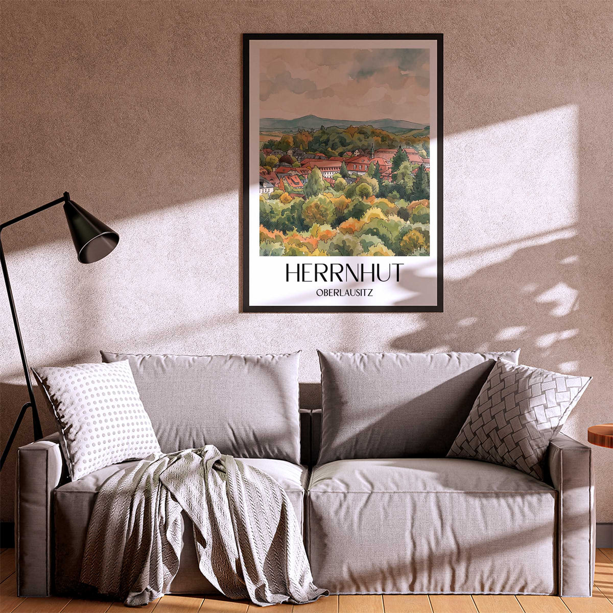 herrnhut-oberlausitz-deutschland-poster-aquarell