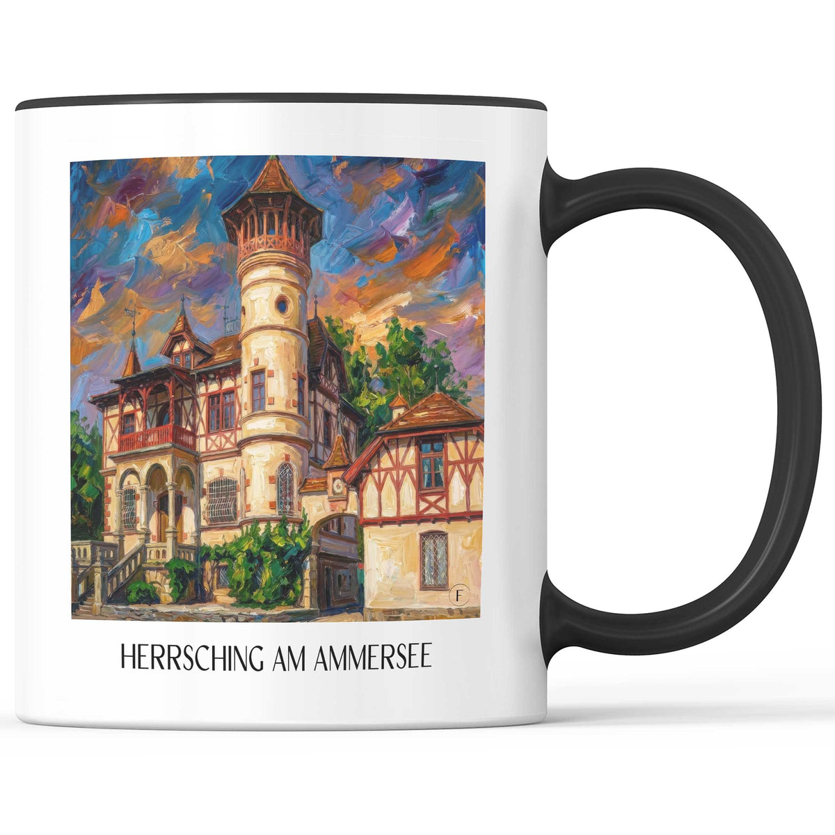 herrsching-am-ammersee-fünfseenland-deutschland-kaffeebecher-oil-painting-oelgemaelde