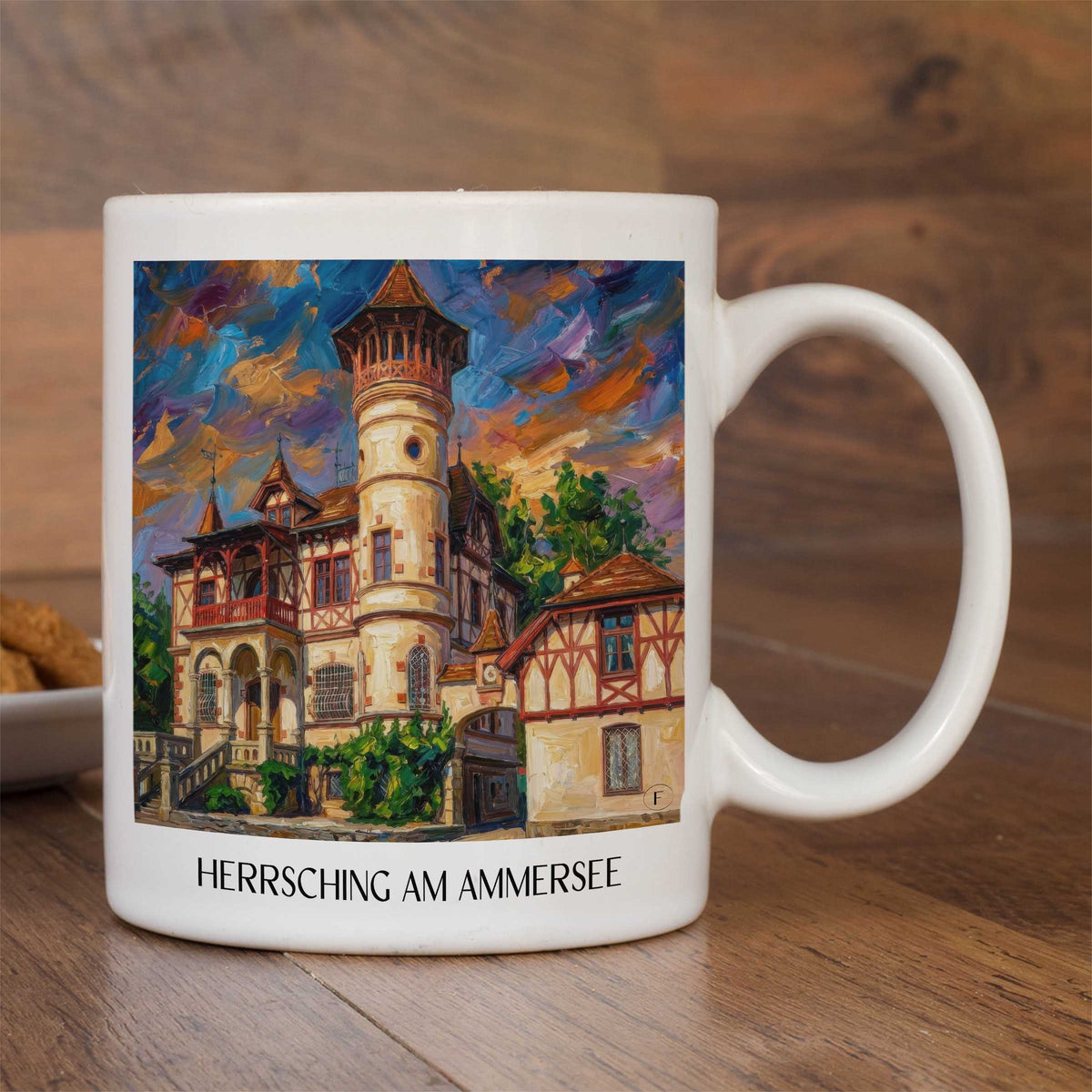 herrsching-am-ammersee-fünfseenland-deutschland-kaffeebecher-oil-painting-oelgemaelde