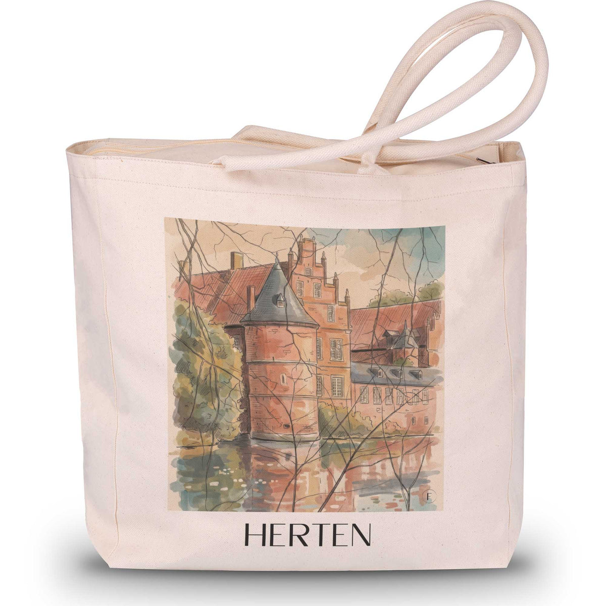 herten-ruhrgebiet-deutschland-einkaufstasche-aquarell