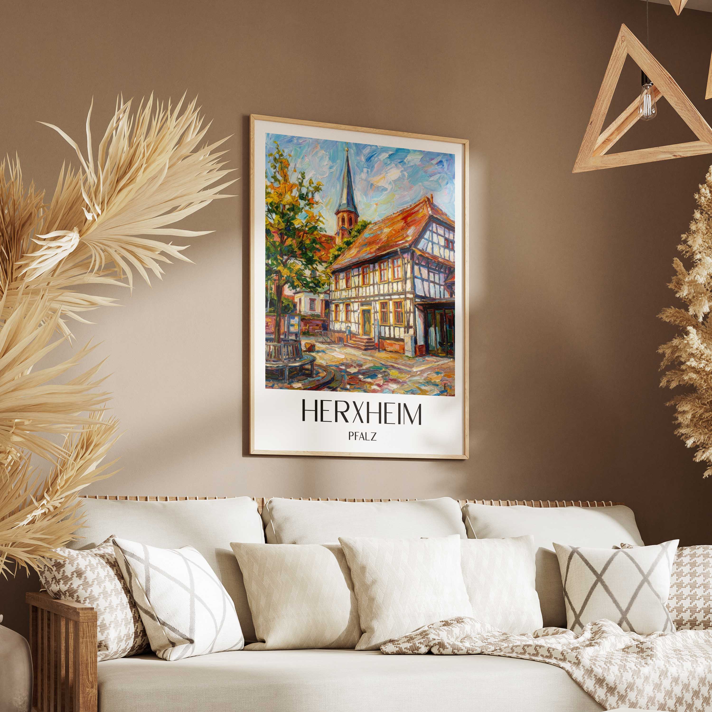 herxheim-pfalz-deutschland-poster-oil-painting-oelgemaelde