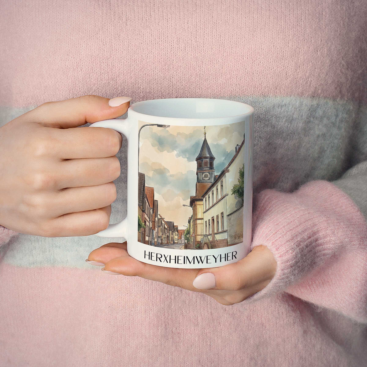 herxheimweyher-südpfalz-deutschland-kaffeebecher-aquarell