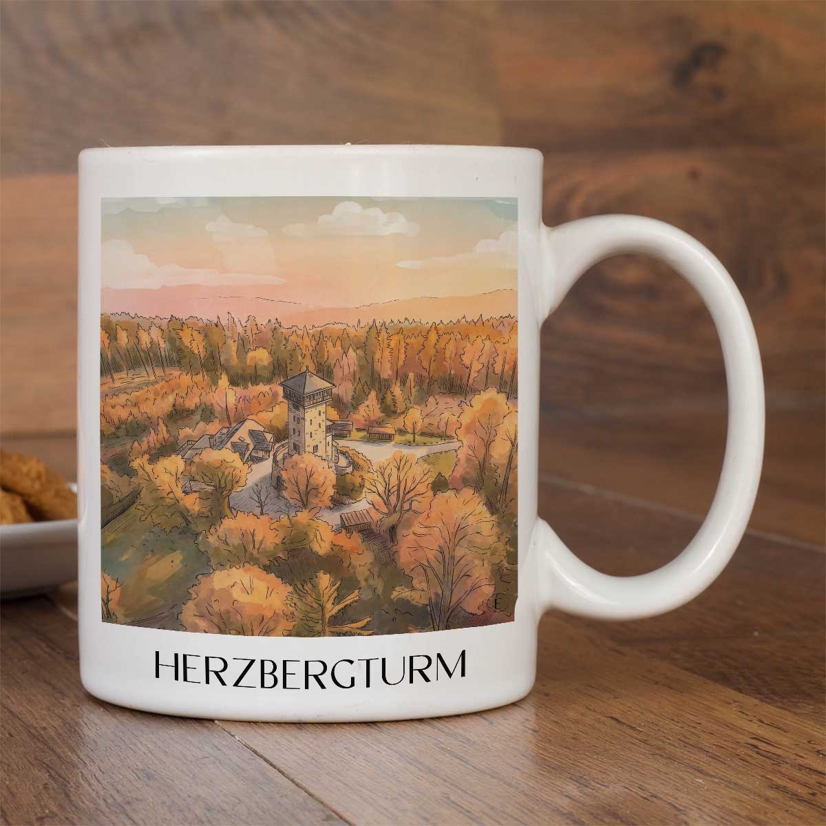 herzbergturm-bad-homburg-deutschland-kaffeebecher-aquarell