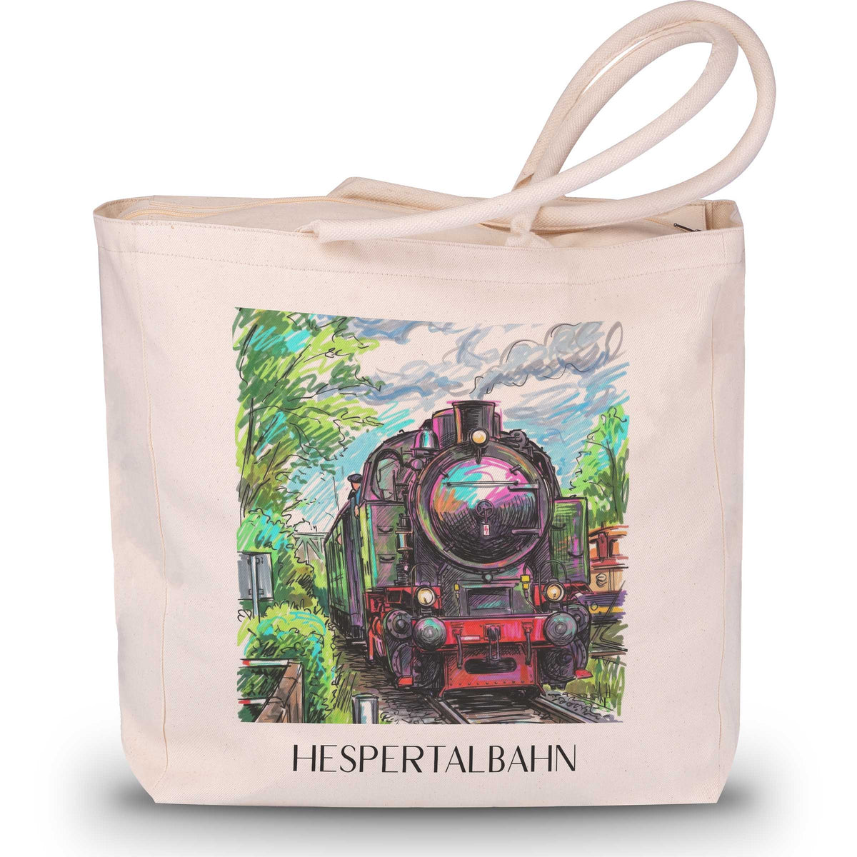 Hespertalbahn Shopping Tasche - Essen - Deutschland Tote Bag - Einkaufstasche im Tag Graffiti Stil - favplace