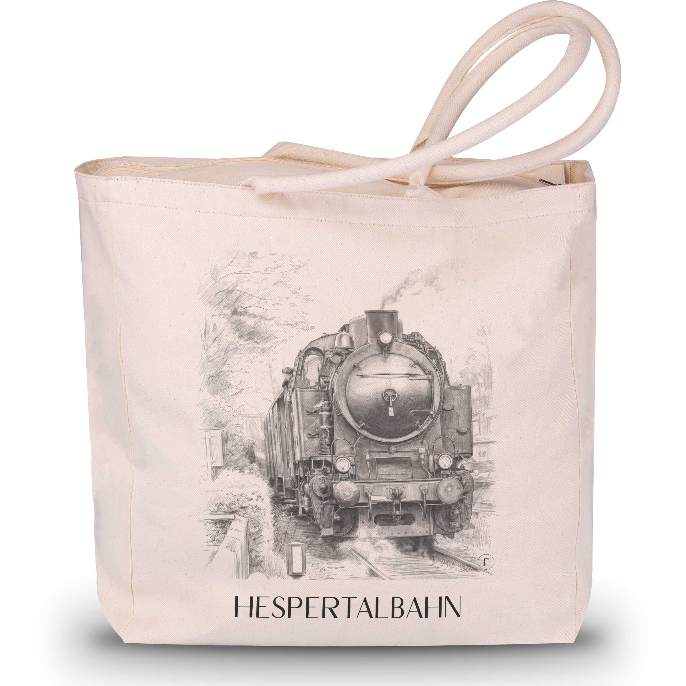 Hespertalbahn Shopping Tasche - Essen - Deutschland Tote Bag - Einkaufstasche im Zeichnung Stil