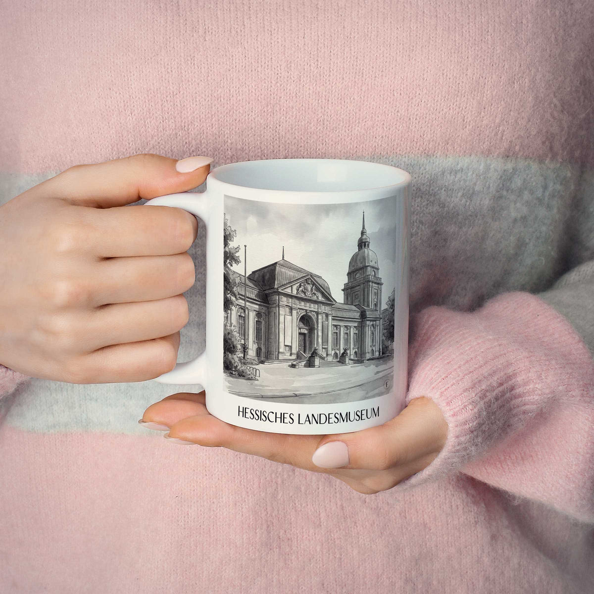 hessisches-landesmuseum-darmstadt-deutschland-kaffeebecher-aquarell-schwarz-weiss