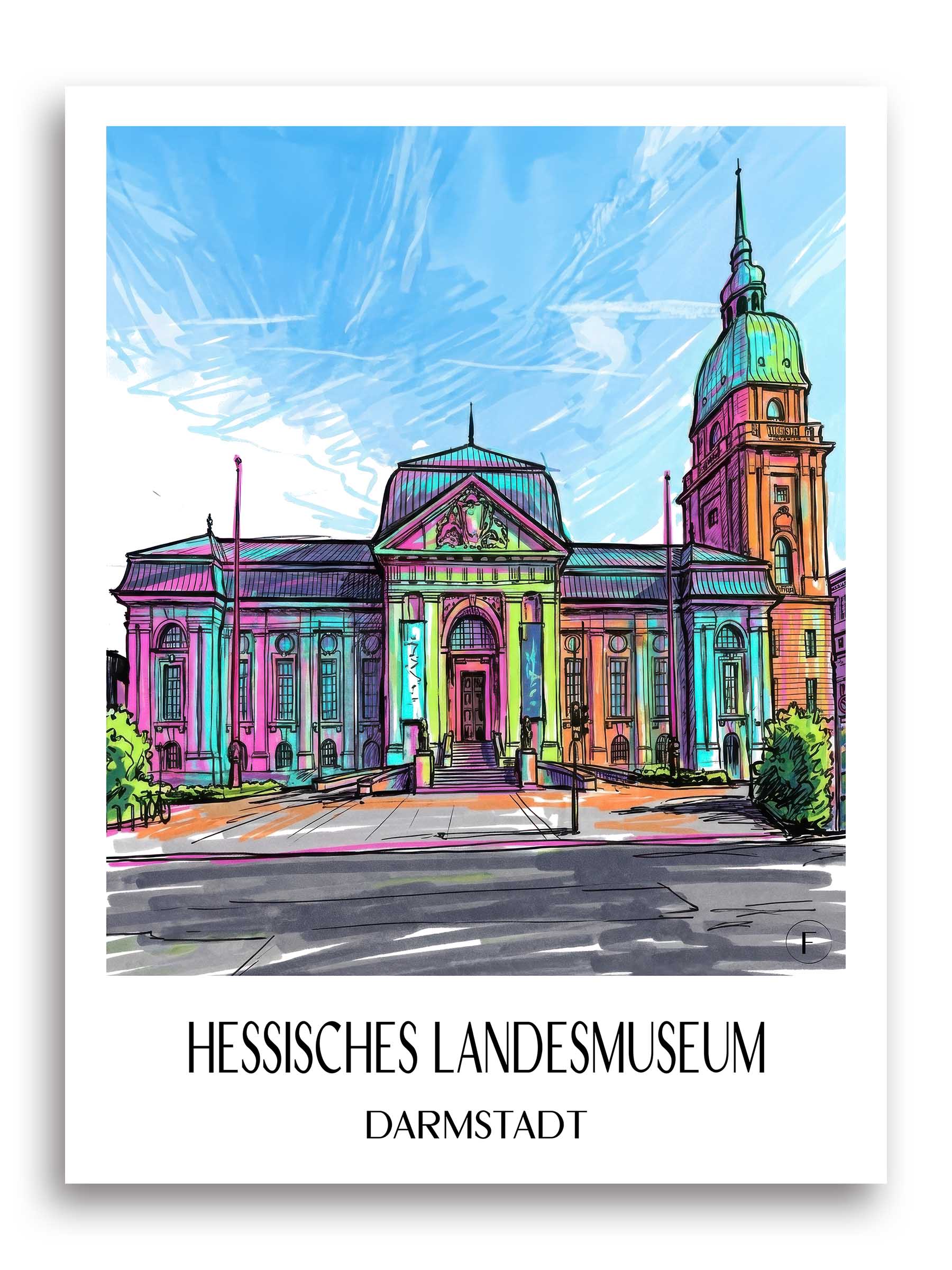 hessisches-landesmuseum-darmstadt-deutschland-poster-graffiti