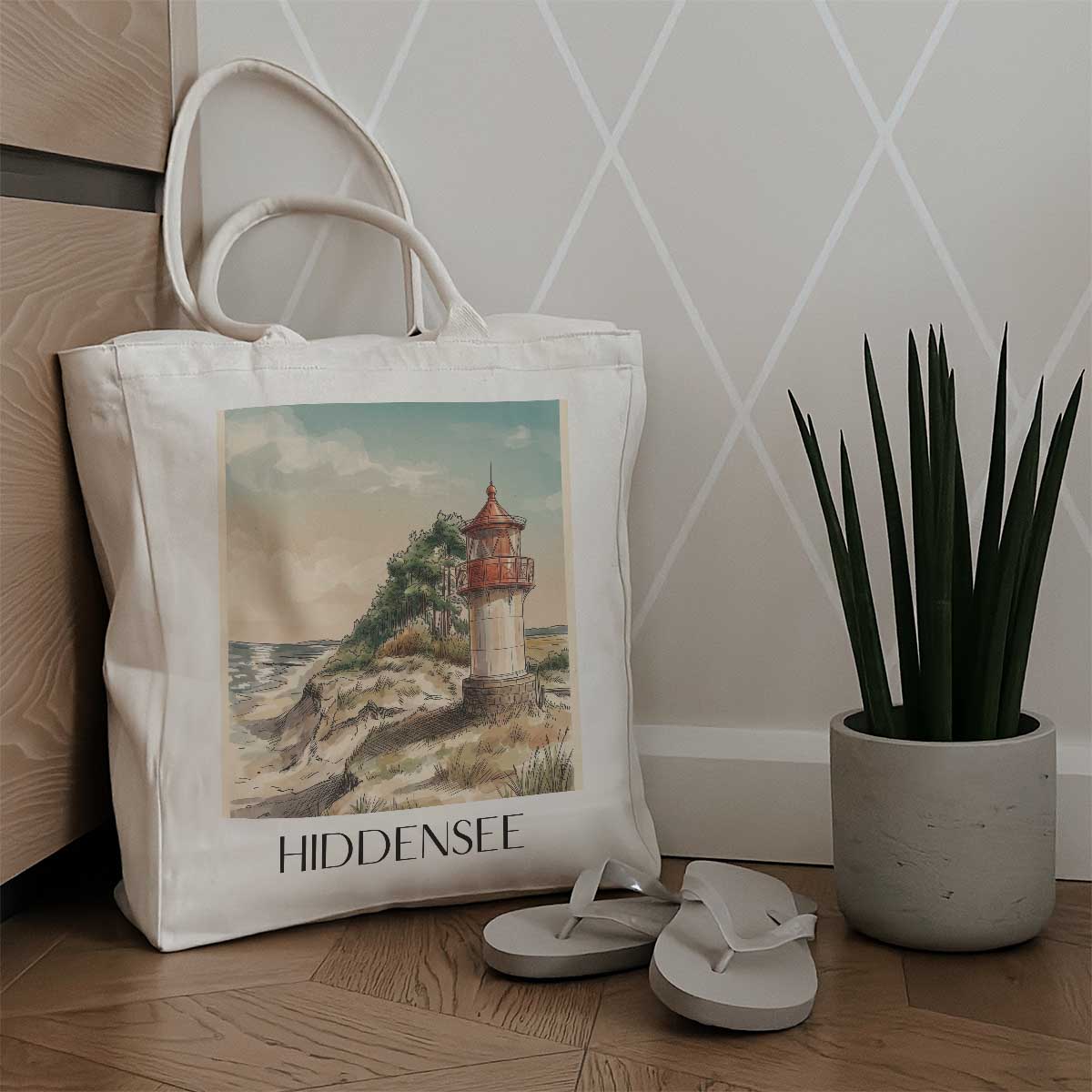 hiddensee-vorpommern-deutschland-einkaufstasche-aquarell