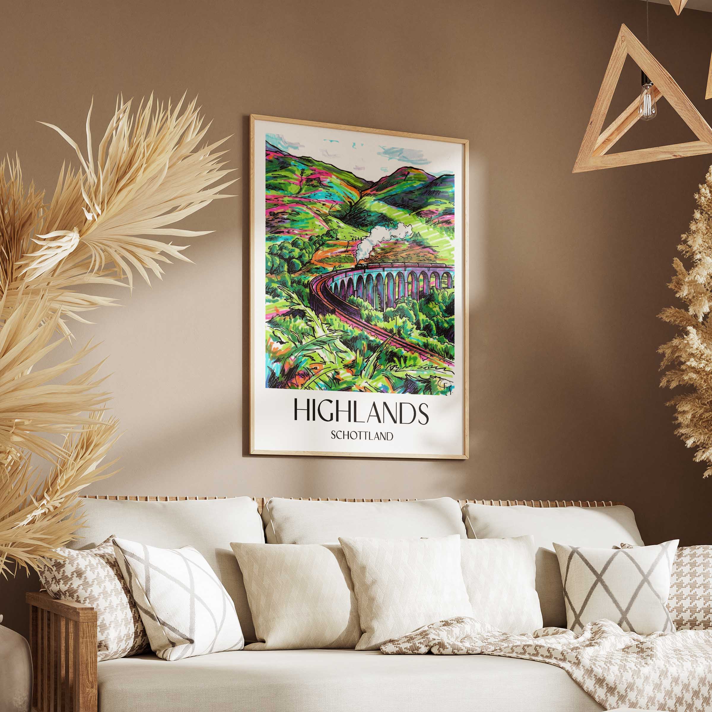 highlands-schottland-schottland-poster-graffiti