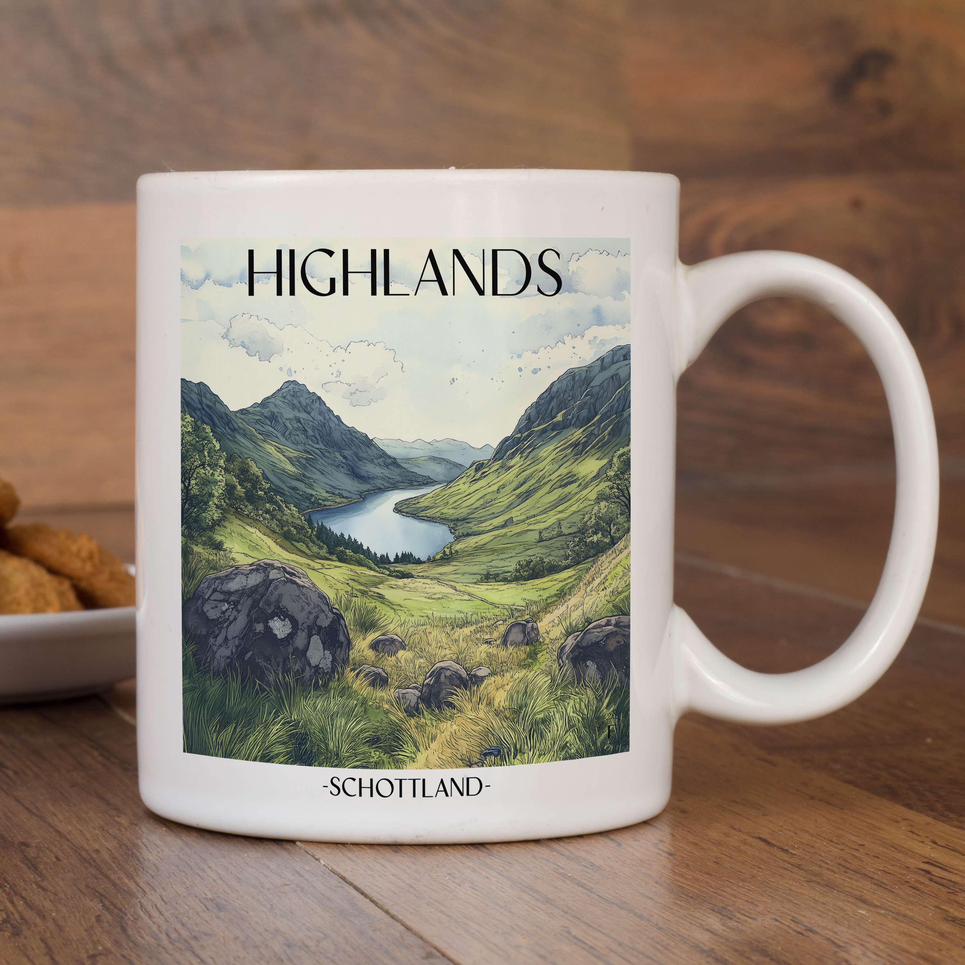 highlands-schottland-einkaufstasche-aquarell